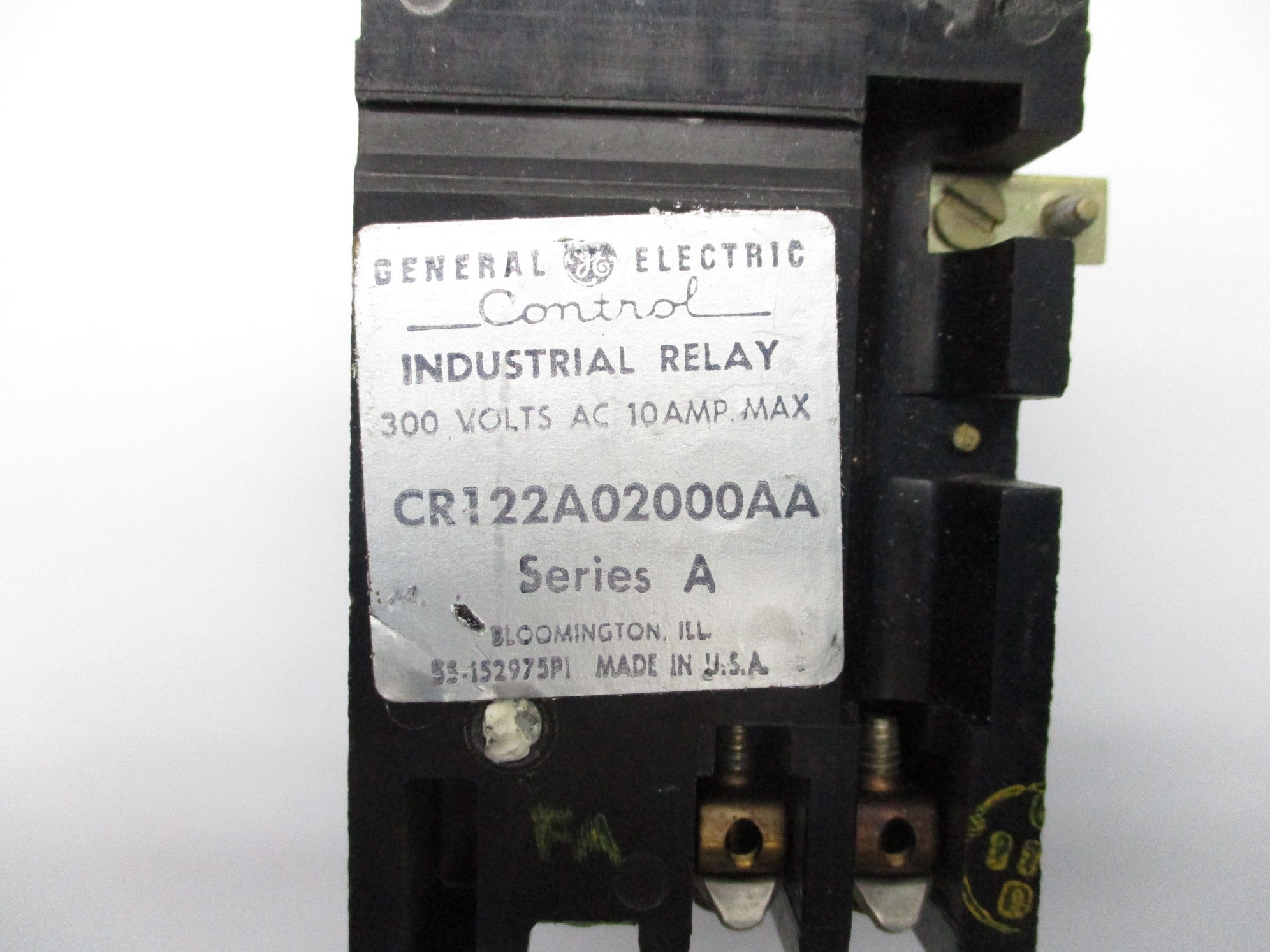 GENERAL ELECTRIC CR122A02000AA SER. A 10A 300VAC NSNP