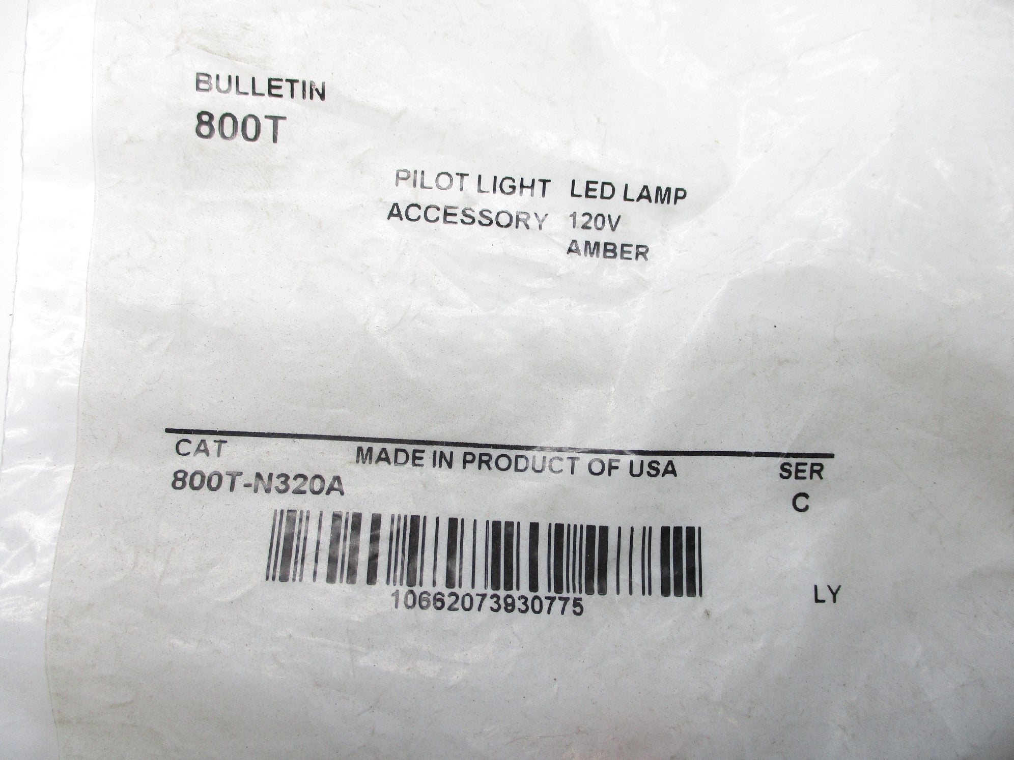 INDUSTRIAL SPARE PART 800T-N320A SER. C 120V NSMP