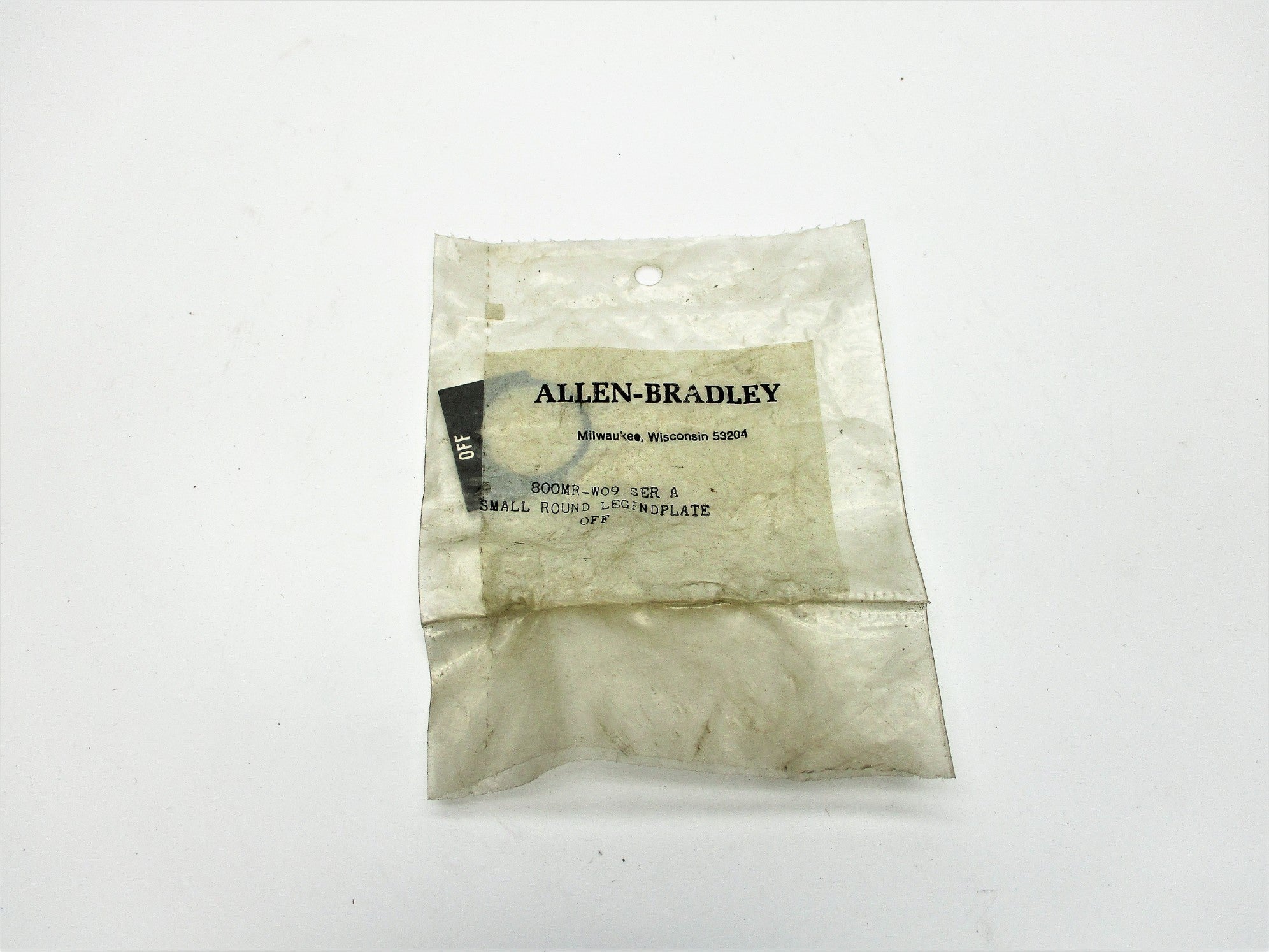 INDUSTRIAL SPARE PART 800MR-W09 SER. A NSMP