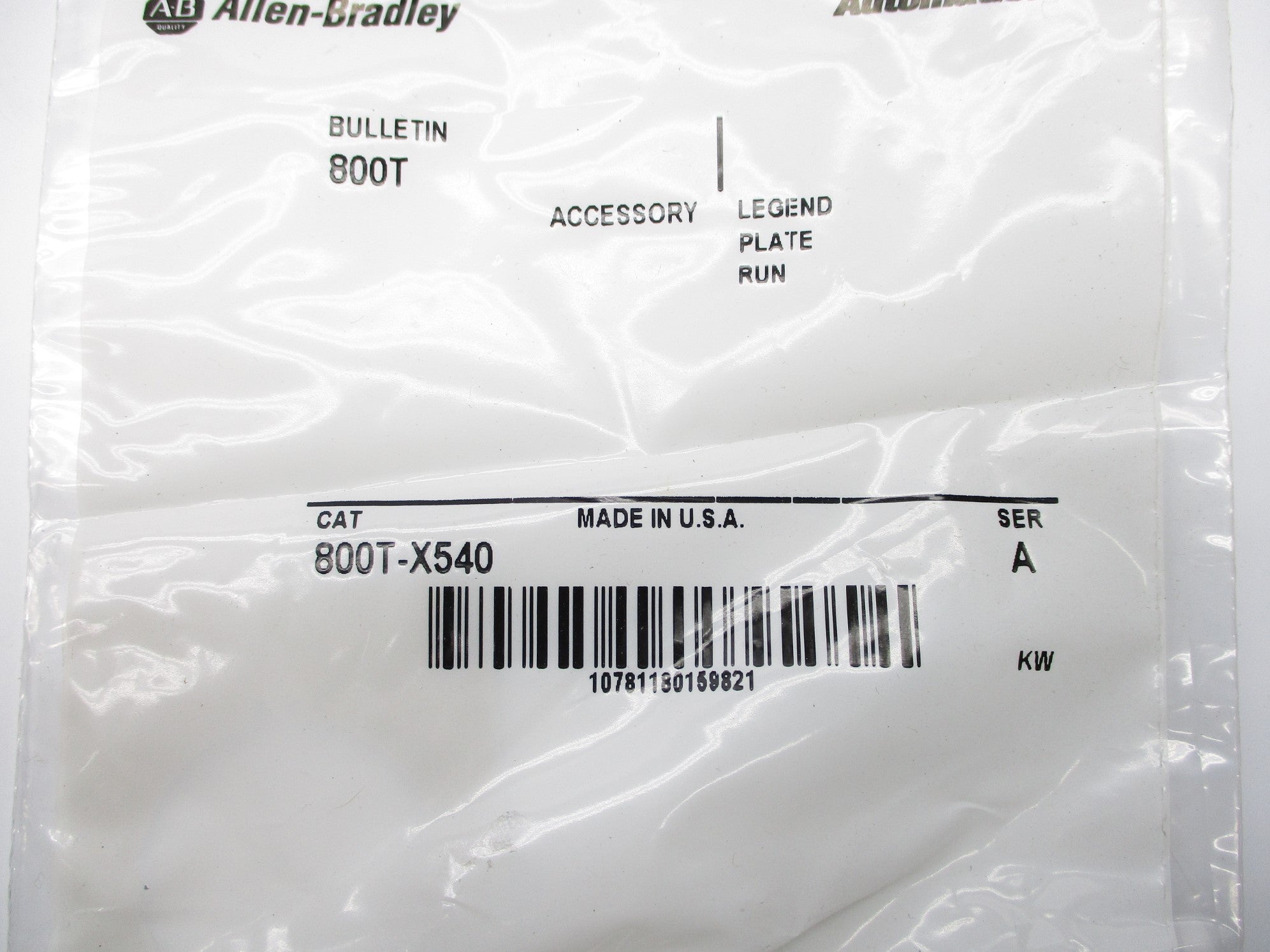 INDUSTRIAL SPARE PART 800T-X540 SER. A NSMP