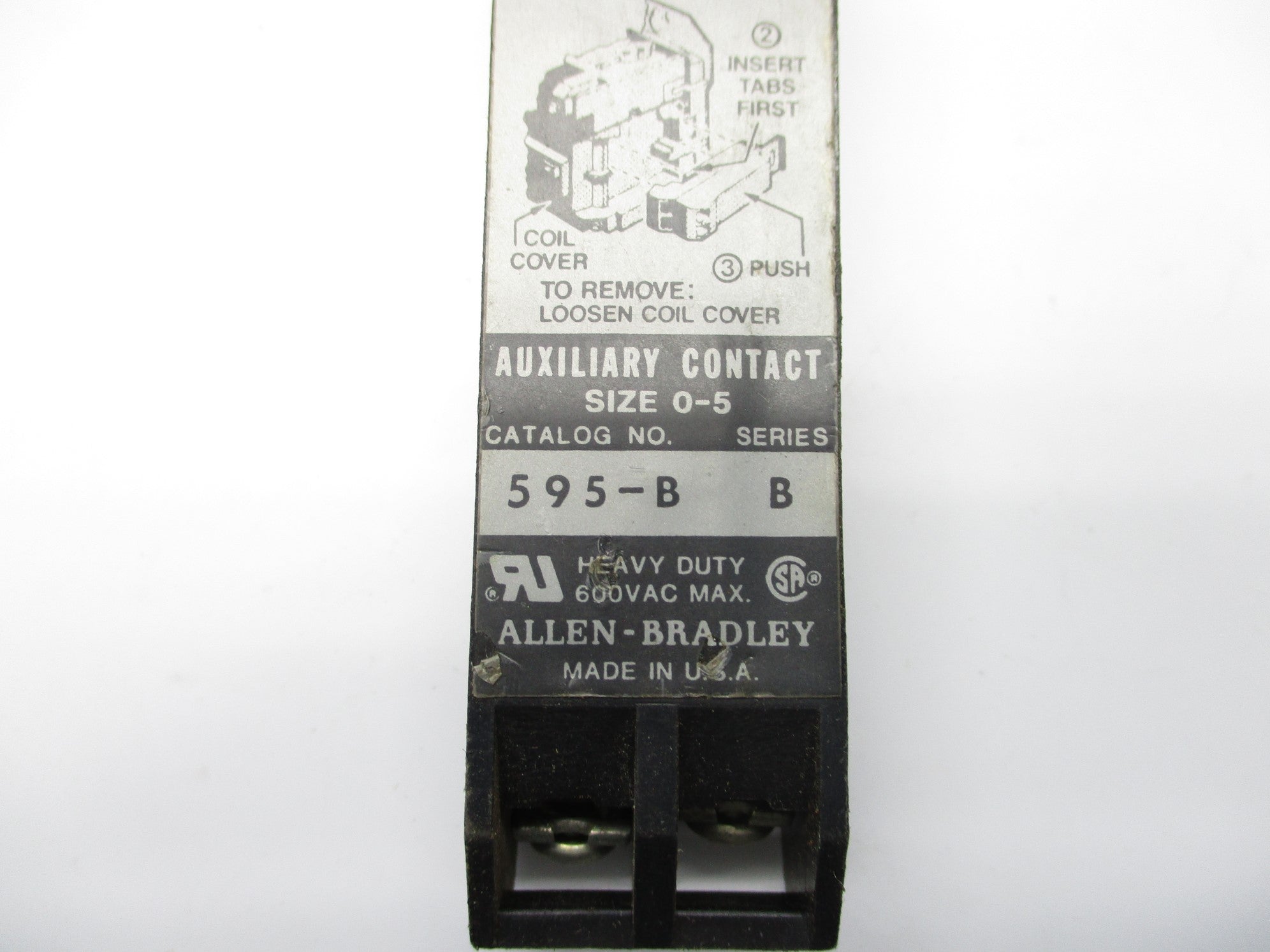 INDUSTRIAL SPARE PART 595-B SER. B 600VAC NSNP
