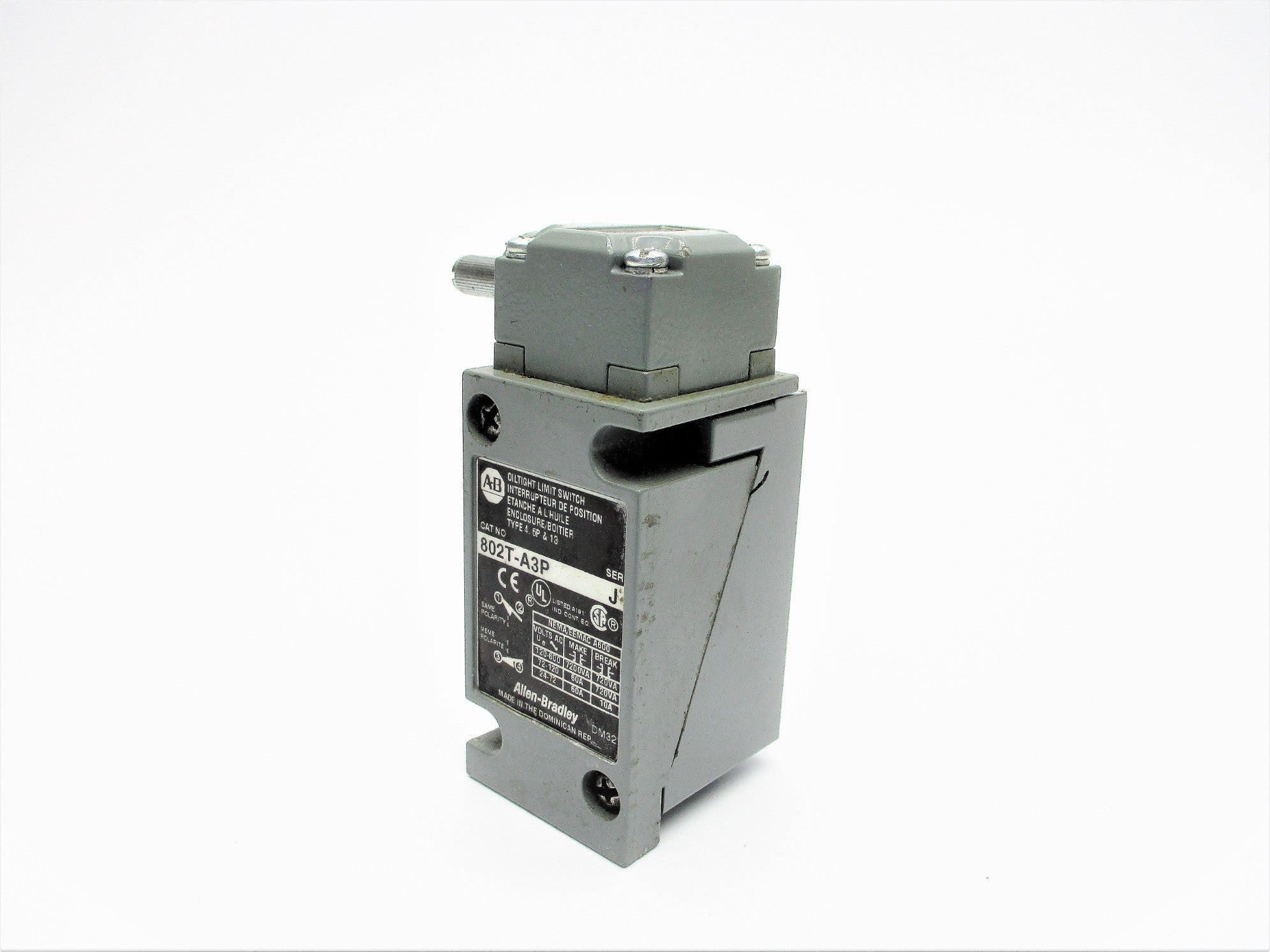 ALLEN BRADLEY 802T-A3P SER. J NSNP
