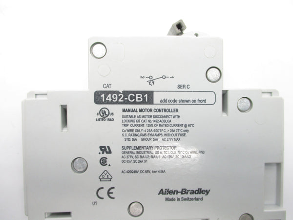 ALLEN BRADLEY 1492-CB1G005 SER. C 0.5A 277V NSNP