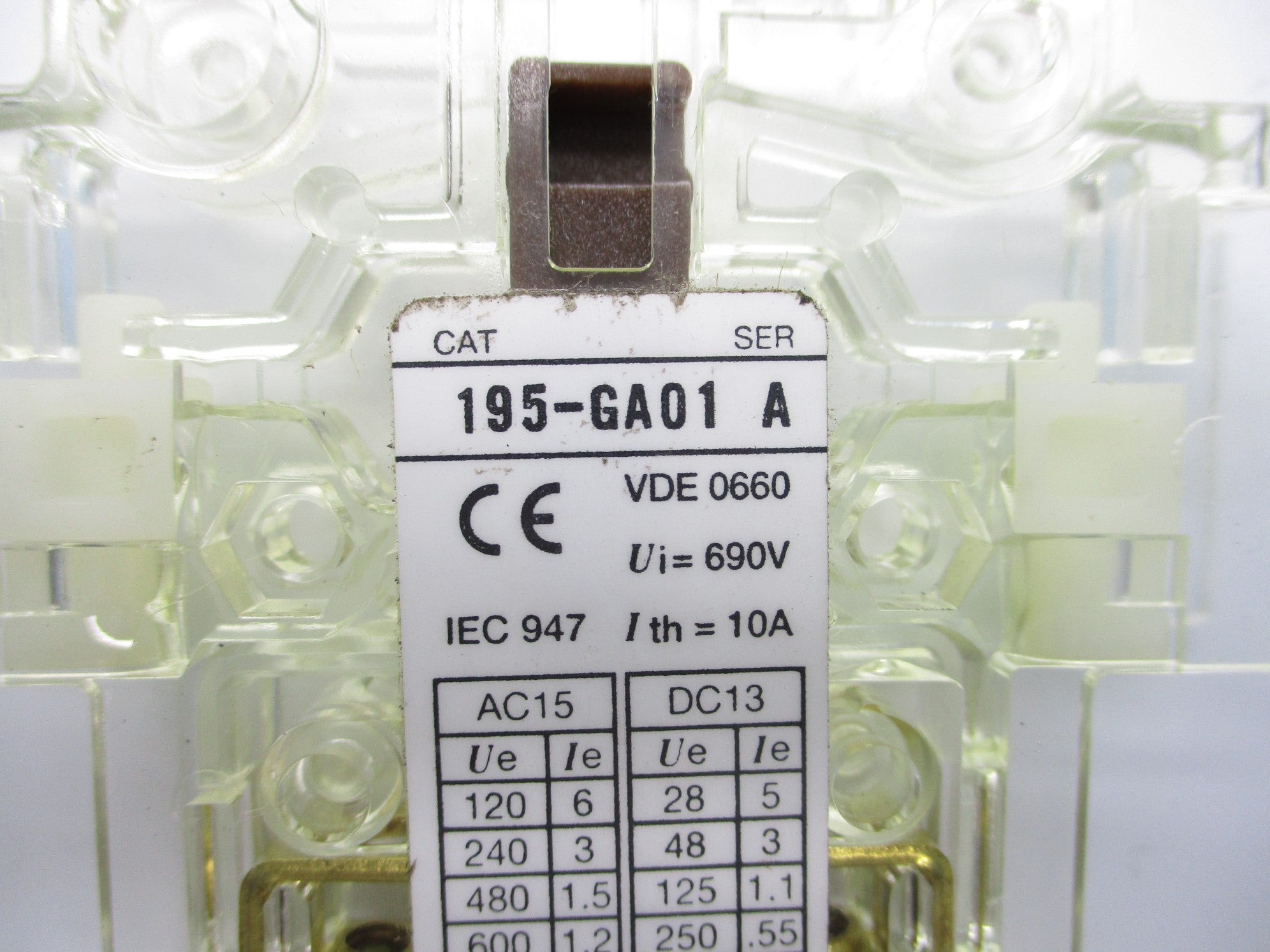 ALLEN BRADLEY 195-GA01 SER. A NSNP