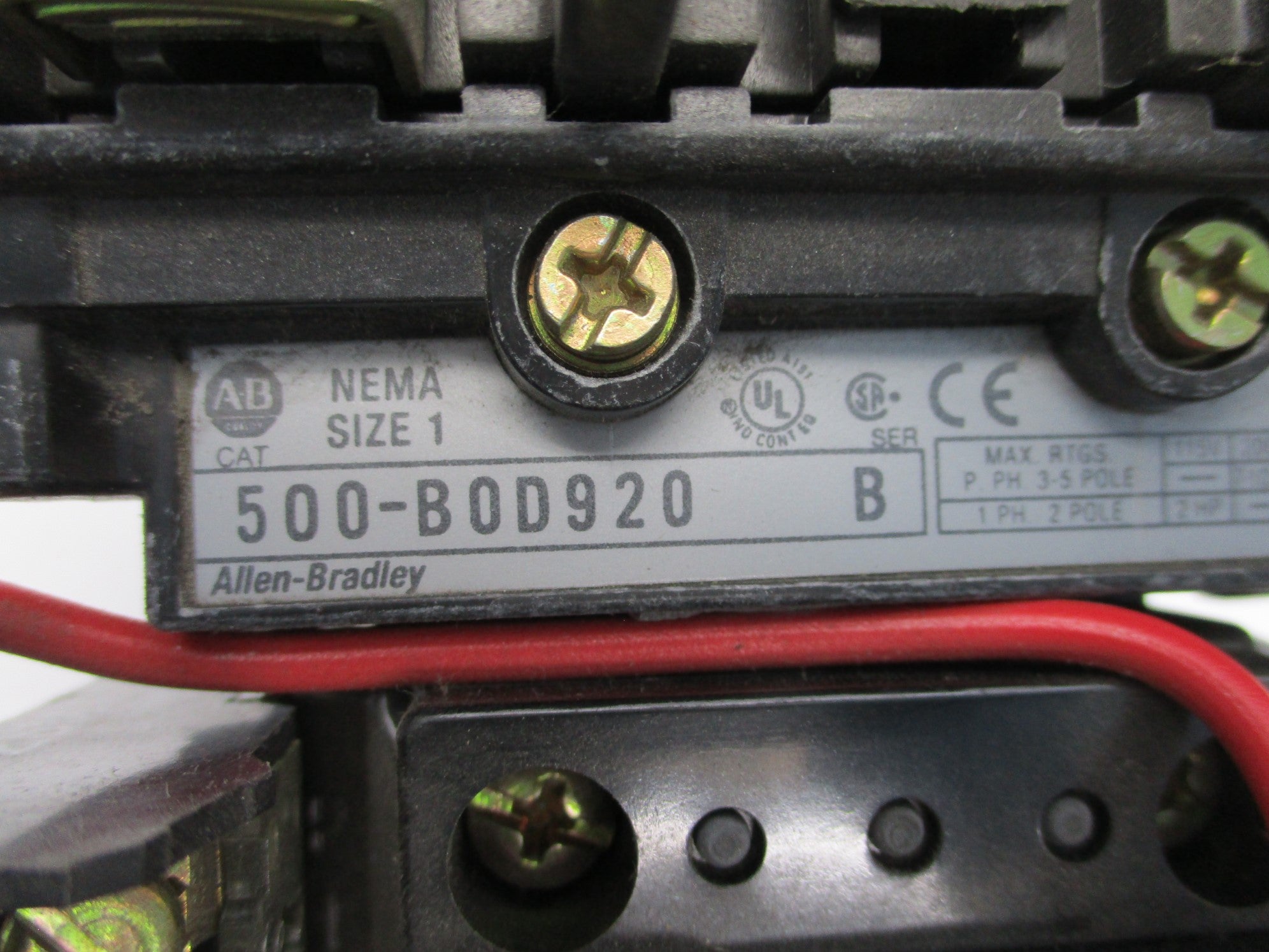 INDUSTRIAL SPARE PART 500-BOD920 SER. B 110/115-120V 27A NSNP