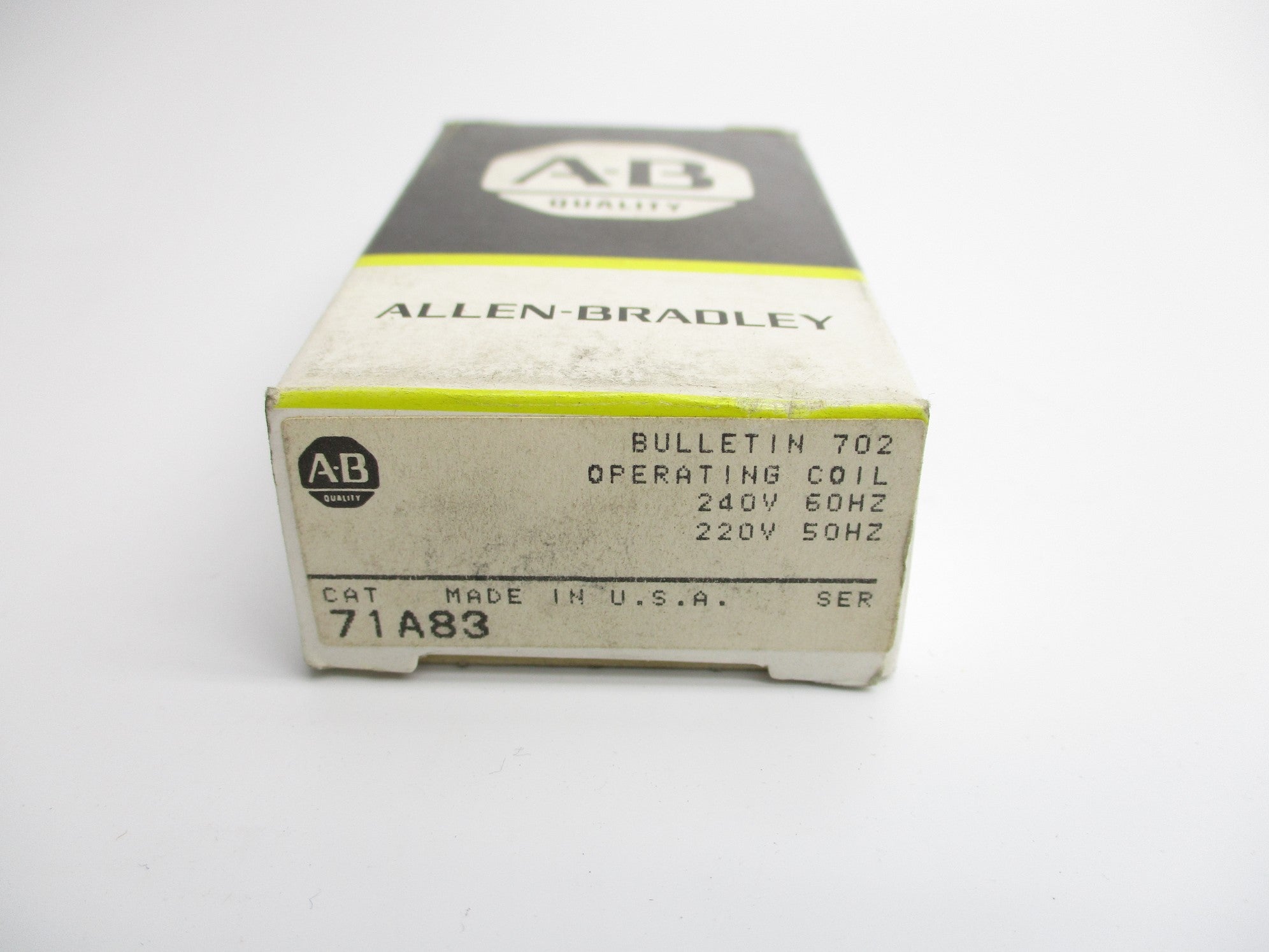 INDUSTRIAL SPARE PART 71A83 220/240V (BK/YL) NSMP