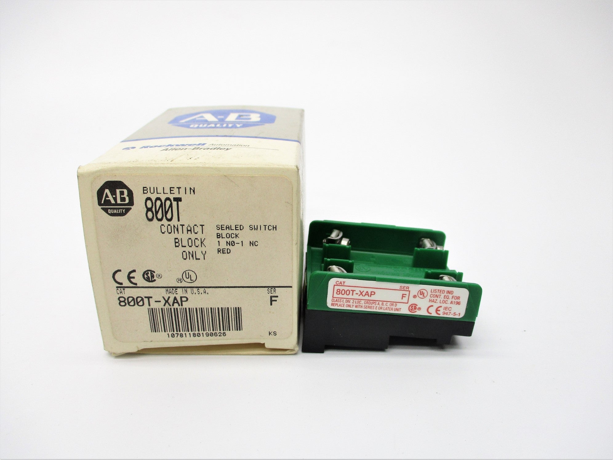 ALLEN BRADLEY 800T-XAP SER. F (GY/BL) NSMP