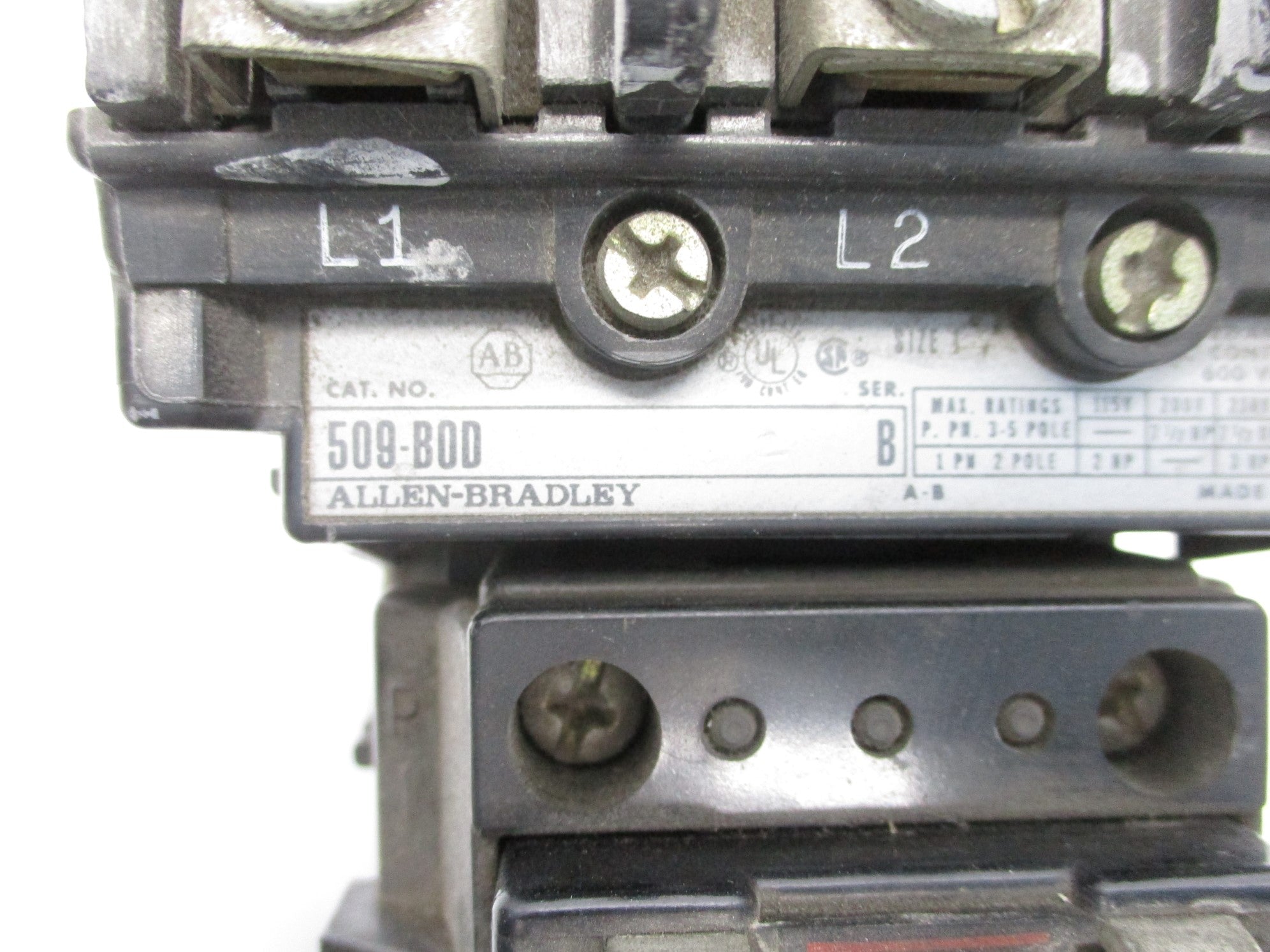 ALLEN BRADLEY 509-BOD SER. B 110/120V UNMP