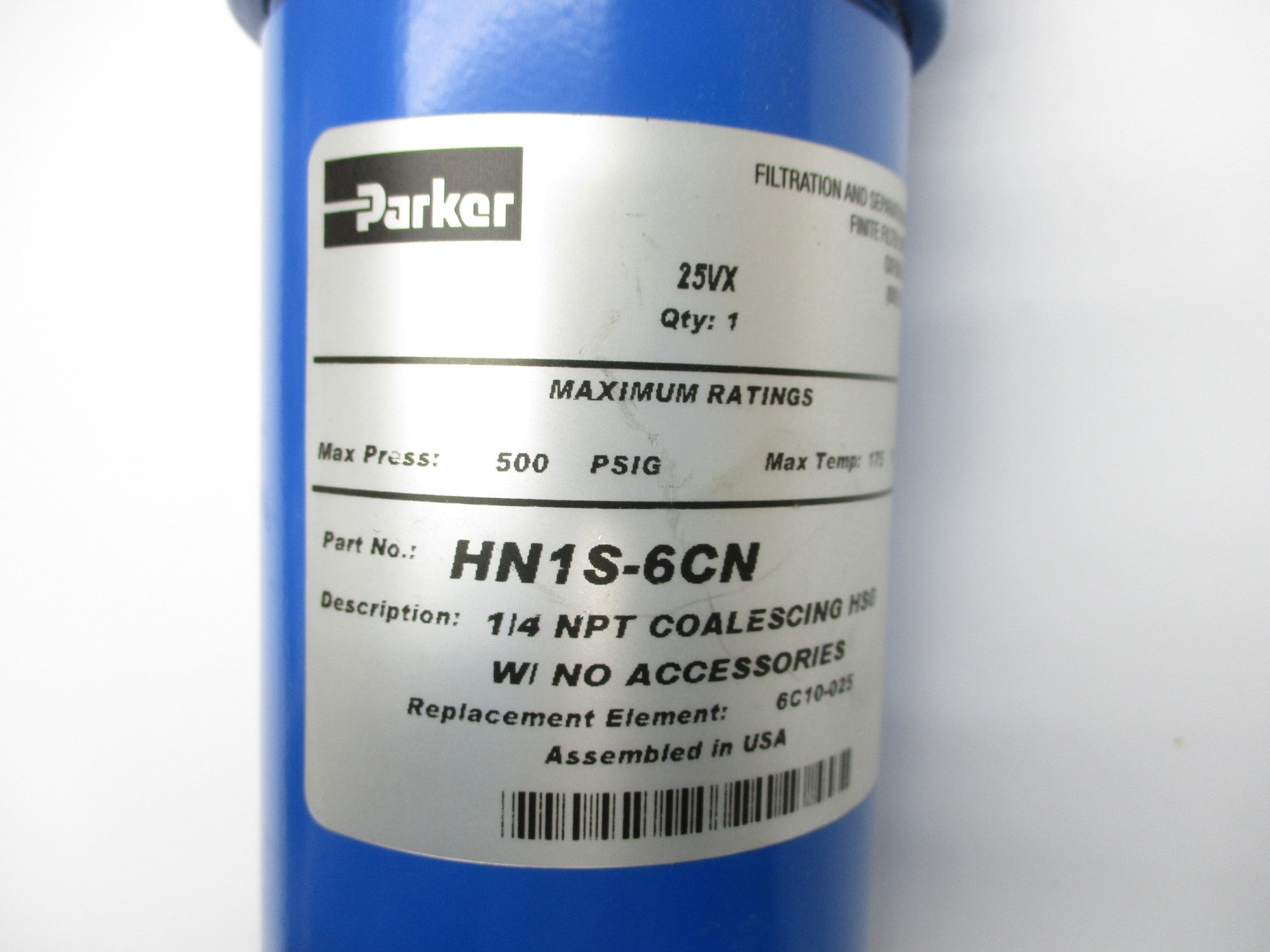 PARKER HN1S-6CN 500PSIG NSNP