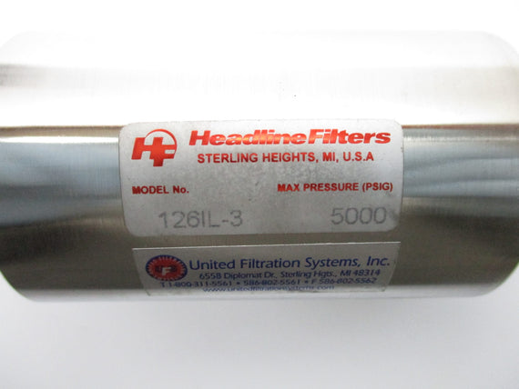 HEADLINE FILTERS 126IL-3 5000PSIG NSNP