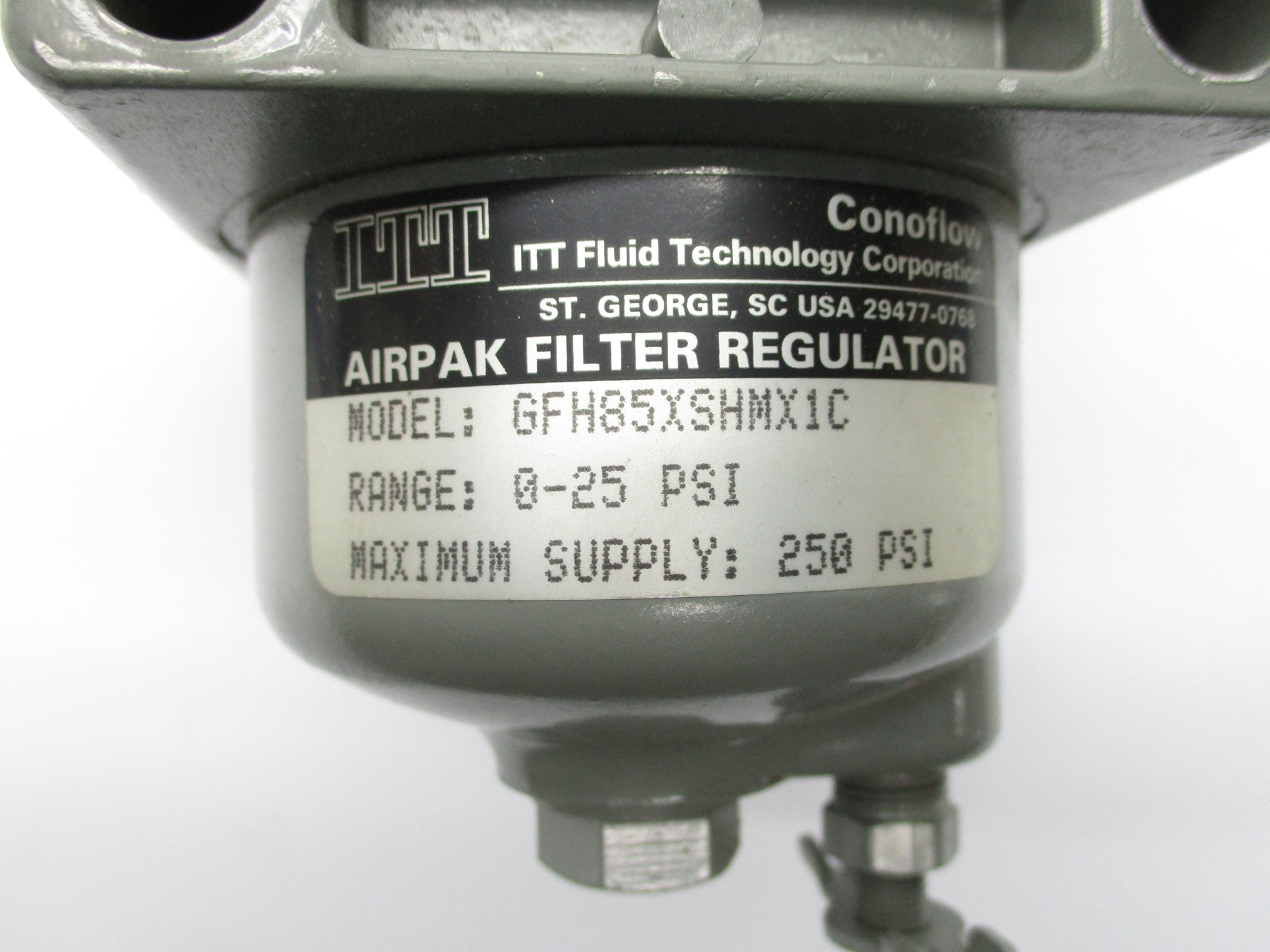 ITT GFH85XSHMX1C 0-25PSI NSNP