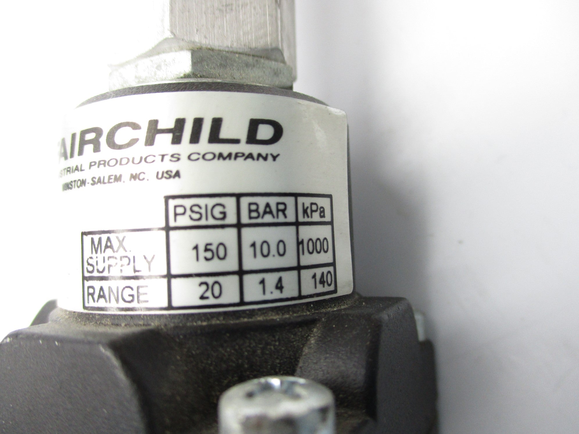 FAIRCHILD 80431T 150PSIG NSNP