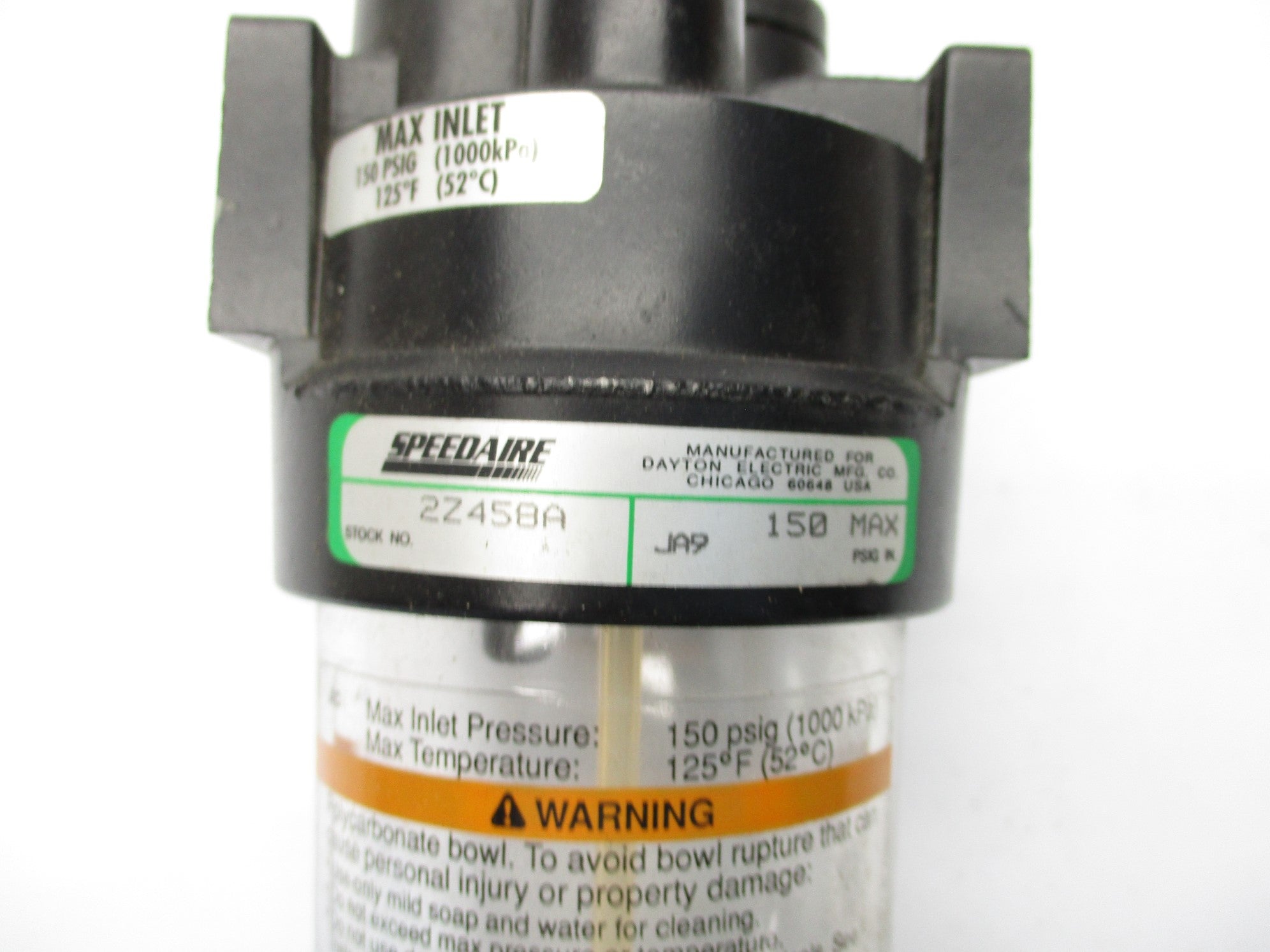 SPEEDAIRE 2Z458A 150PSI NSMP