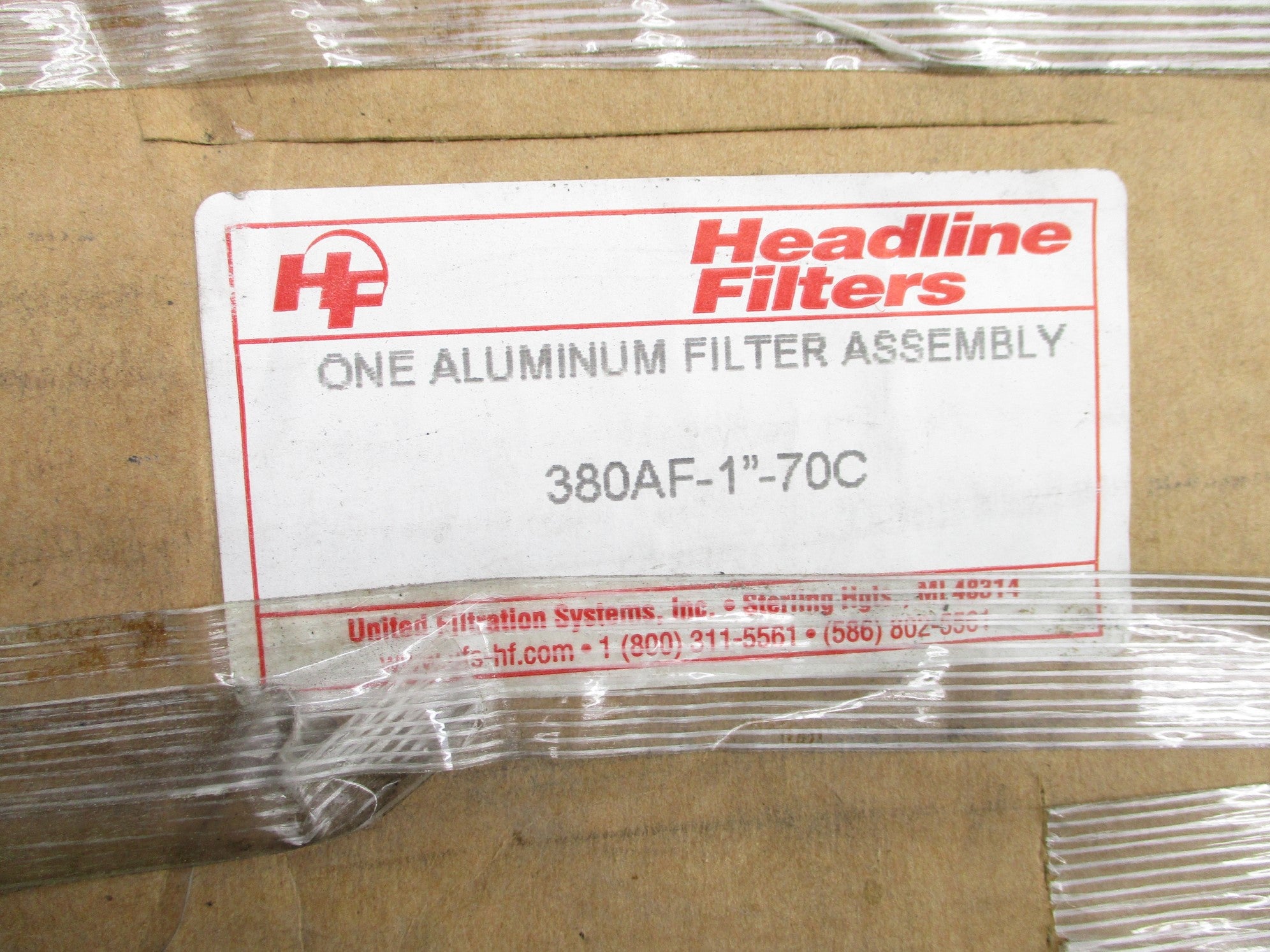 HEADLINE FILTERS 380AF-1"-70C 250PSIG NSMP