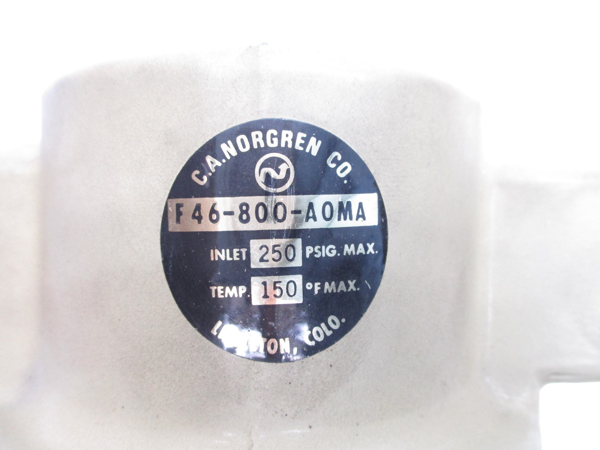 C.A. NORGREN F46-800-A0MA 250PSIG UNMP