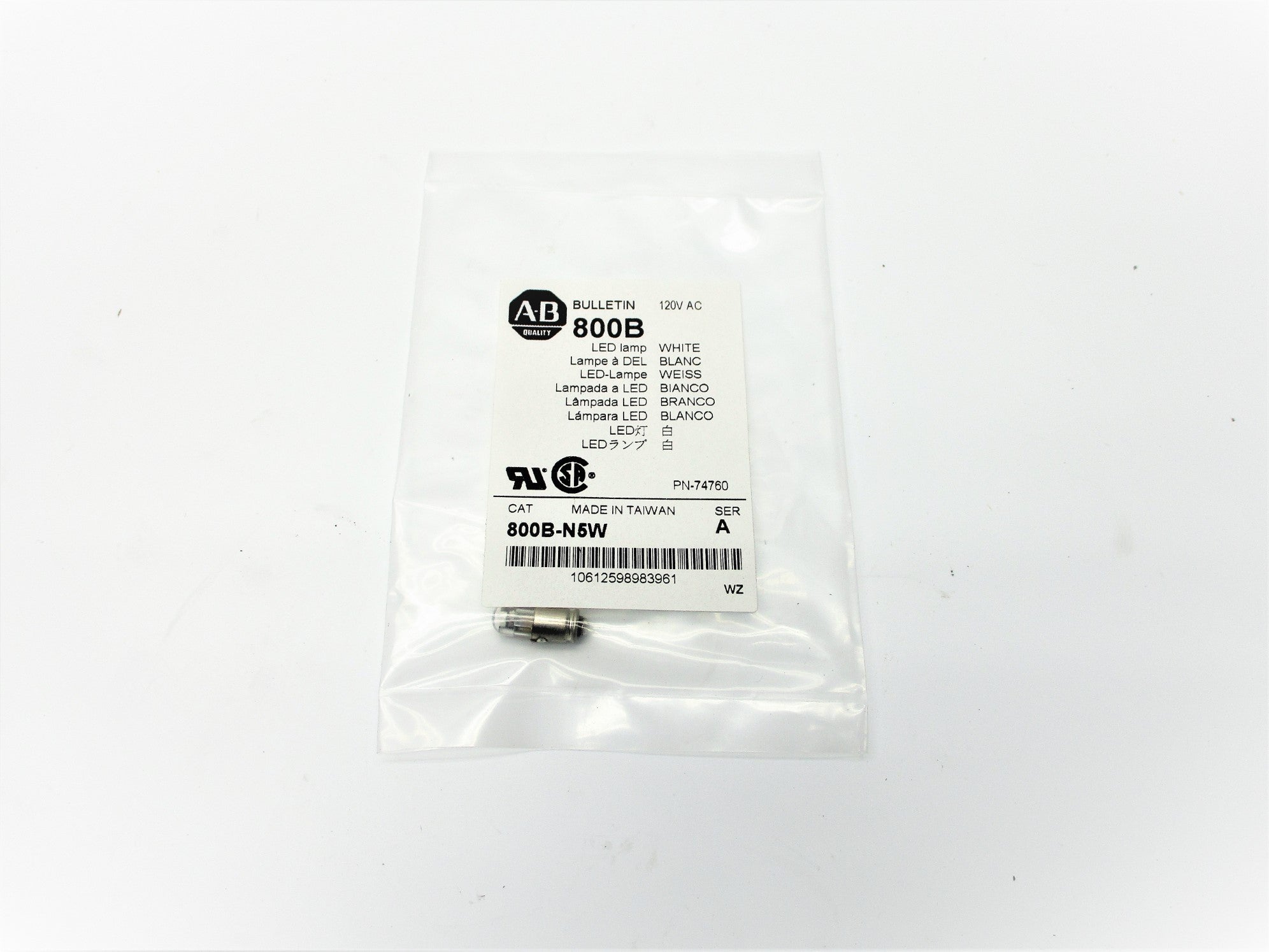 ALLEN BRADLEY 800B-N5W SER. A NSMP