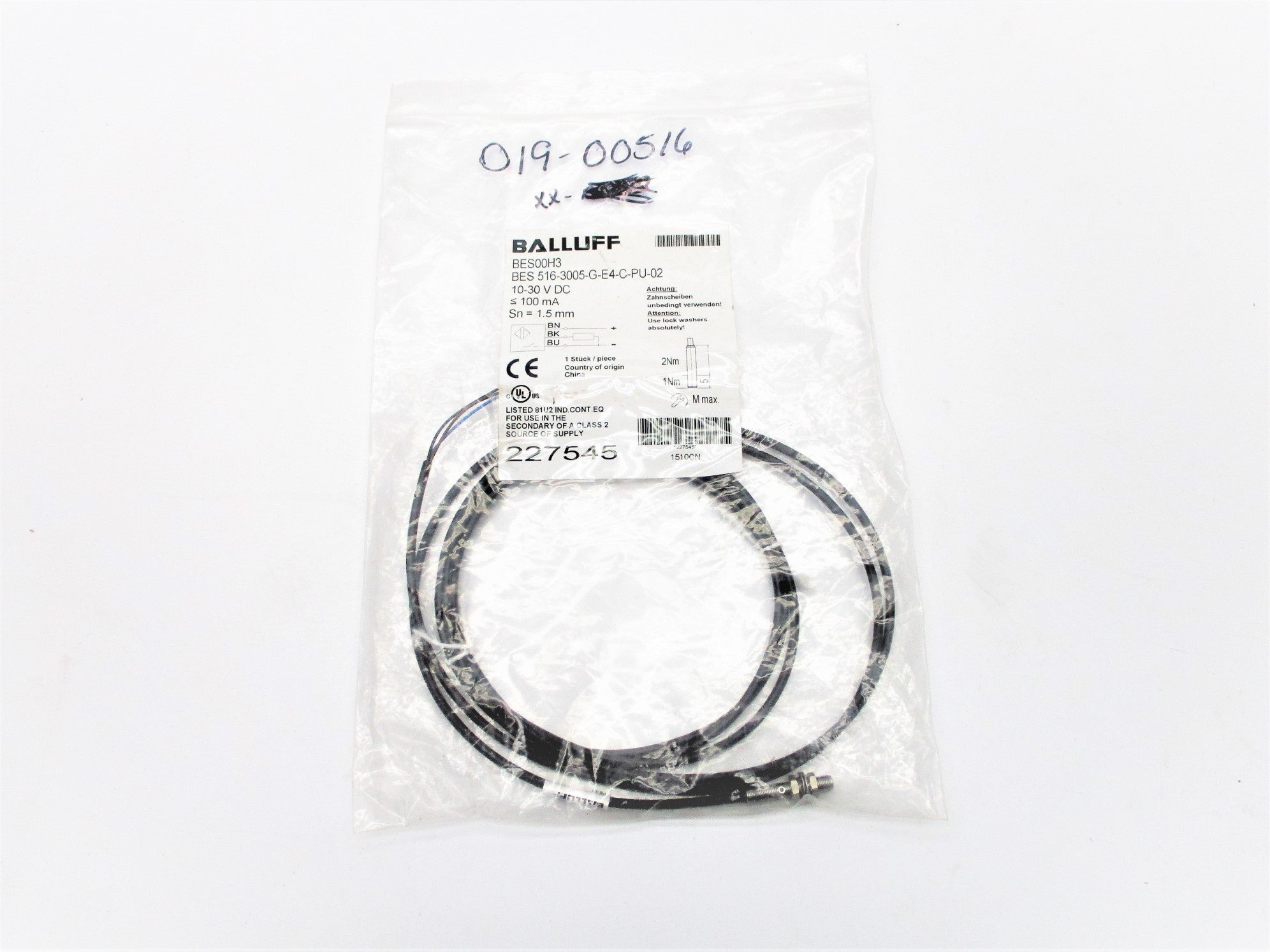 BALLUFF BES516-3005-G-E4-C-PU-02 NSMP