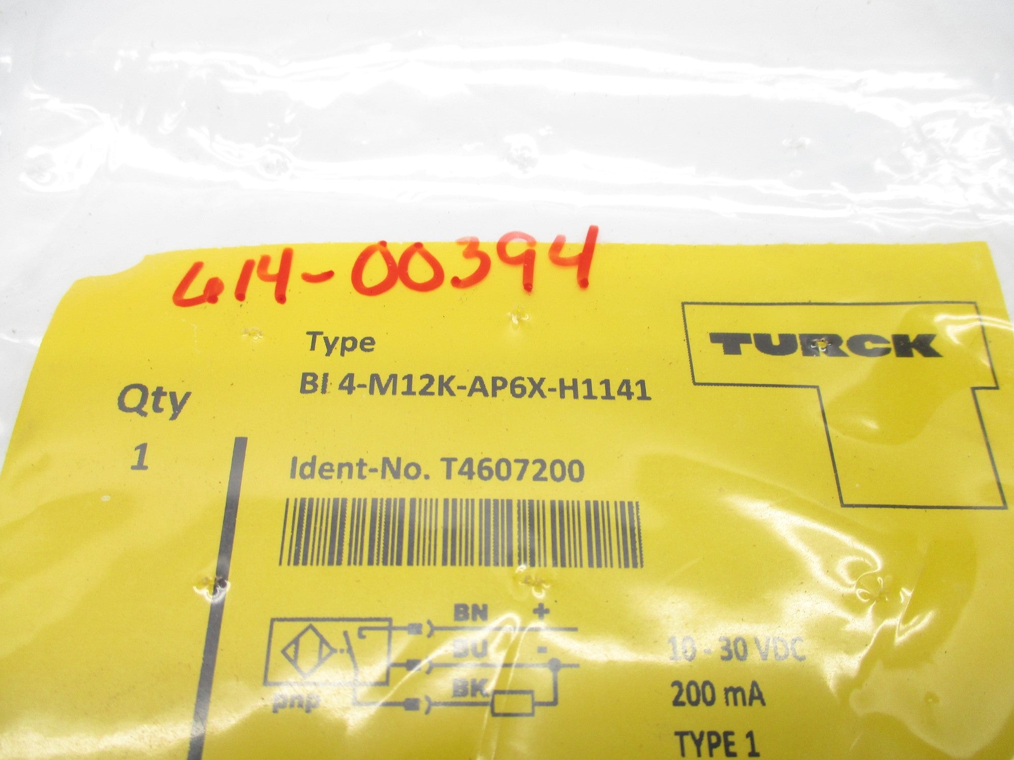 TURCK BI4-M12K-AP6X-H1141 T4607200 10-30VDC NSMP
