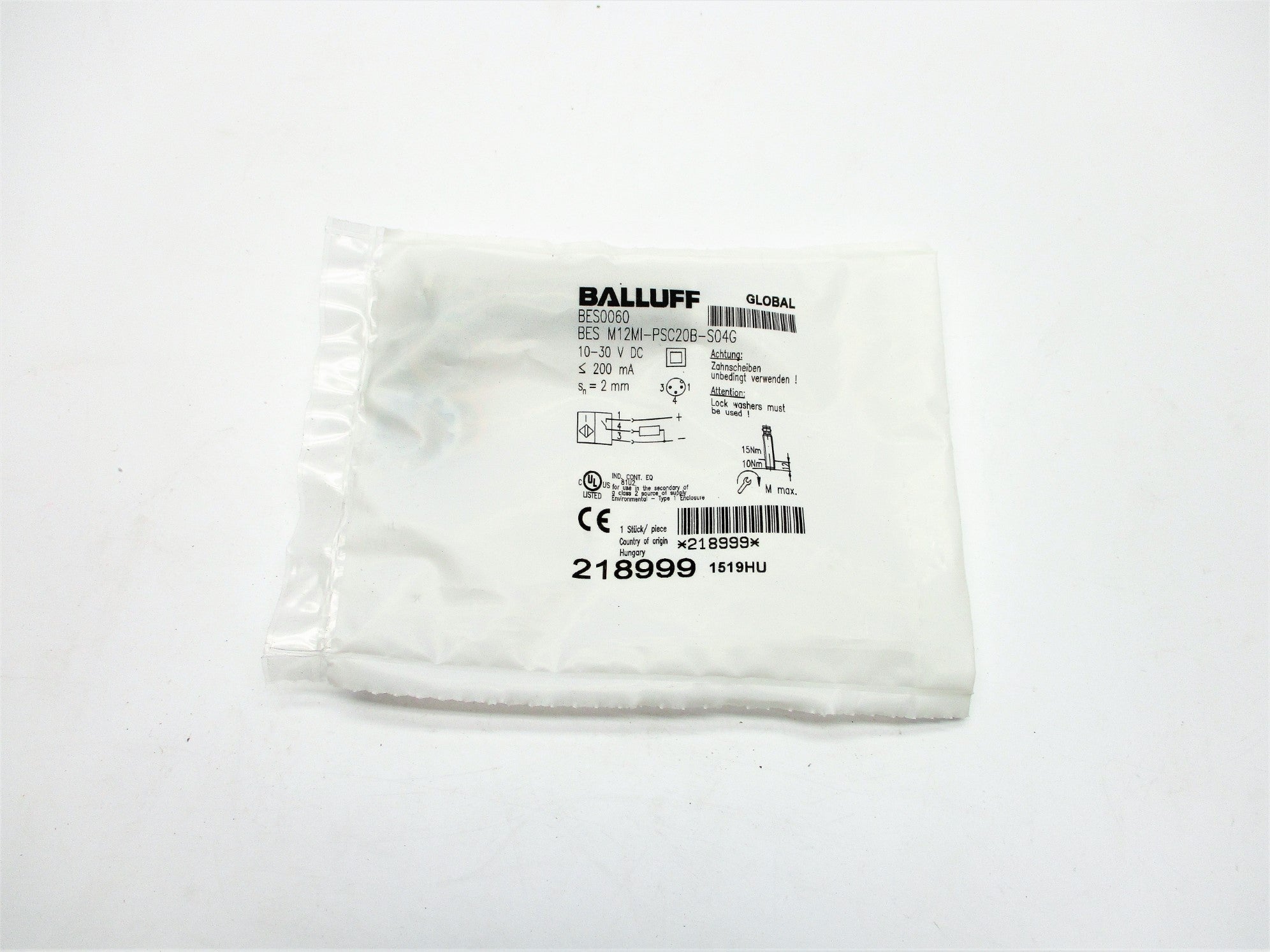 BALLUFF BESM12MI-PSC20B-S04G BES0060 10-30VDC NSMP
