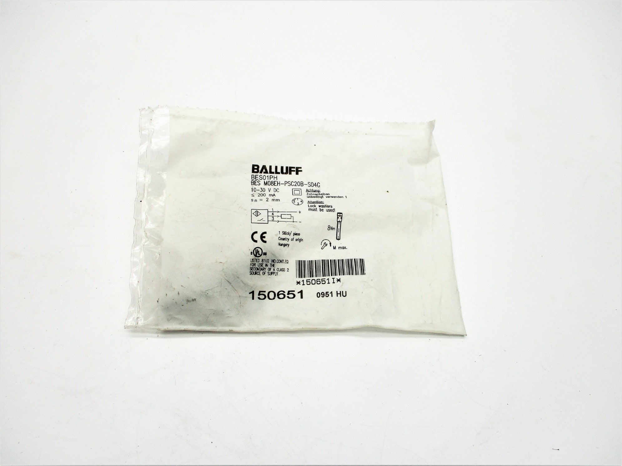 BALLUFF BESM08EH-PSC20B-S04G NSMP