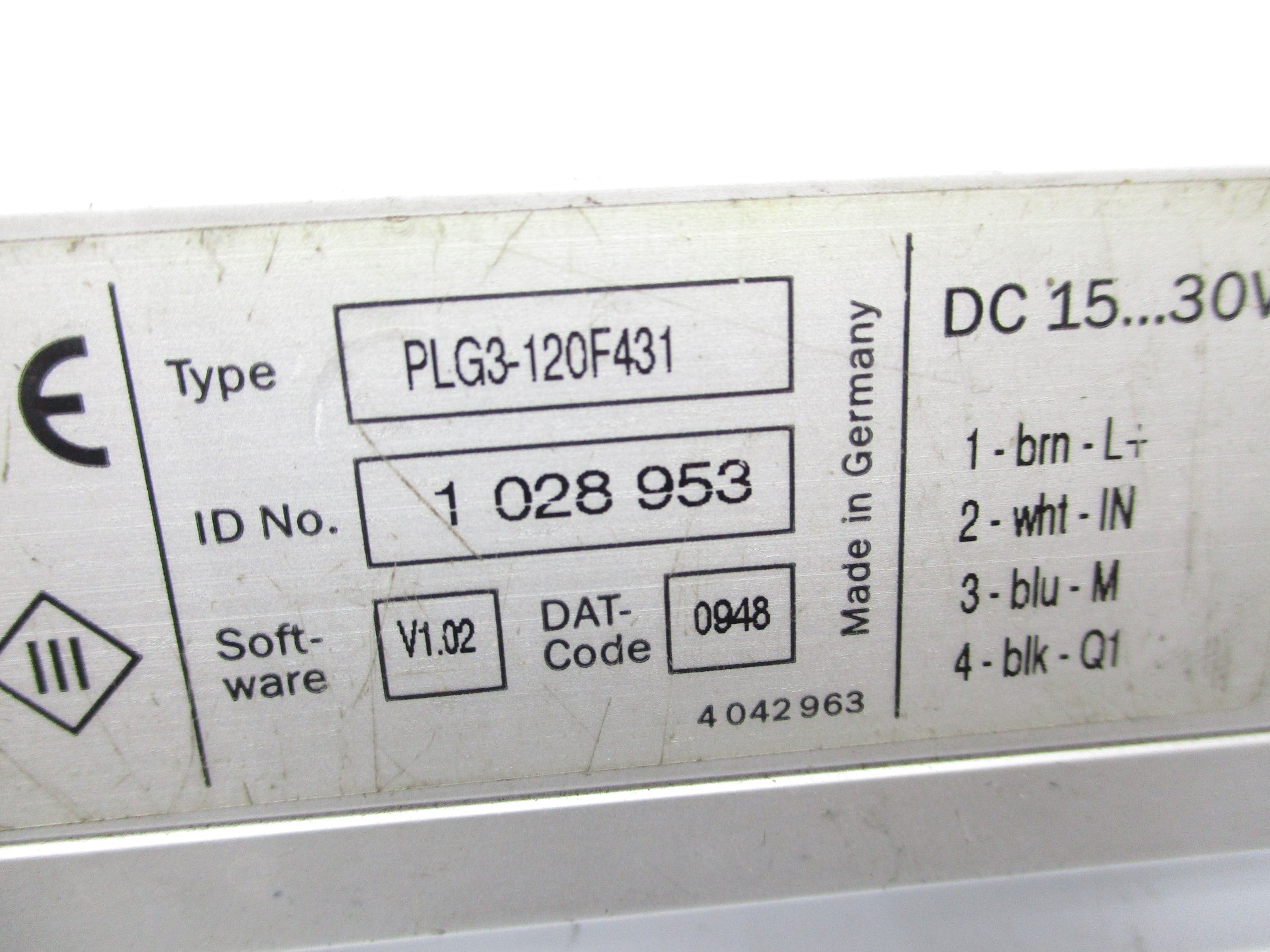 SICK PLG3-120F431 1028953 15-30VDC UNMP