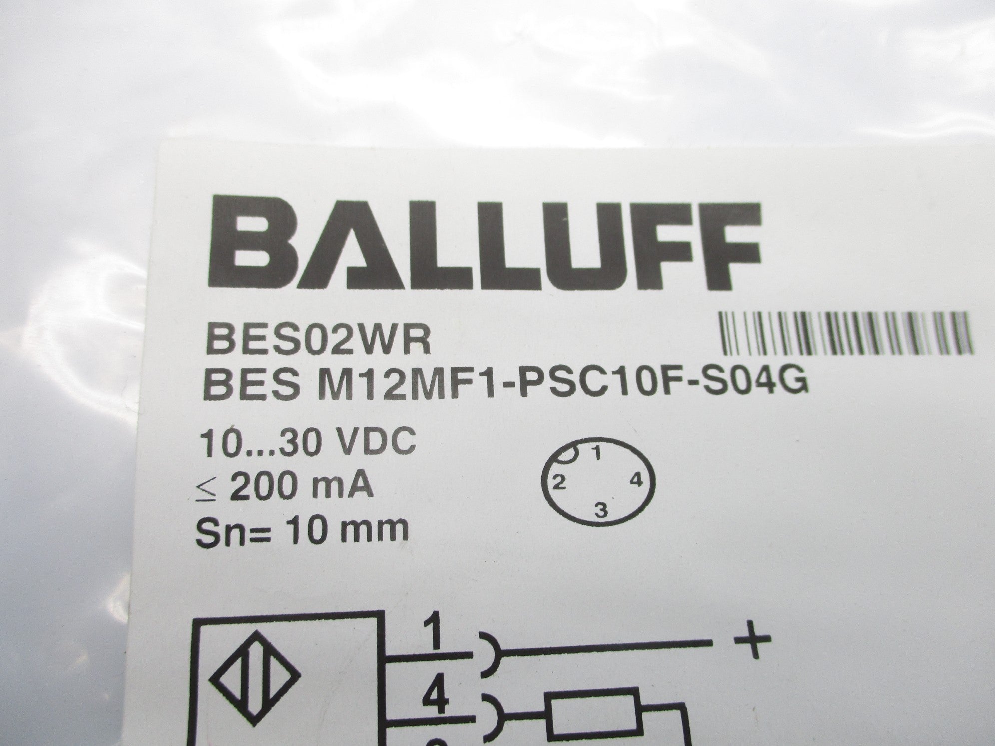 BALLUFF BES02WR BES M12MF1-PSC10F-S04G 10-30VDC NSMP