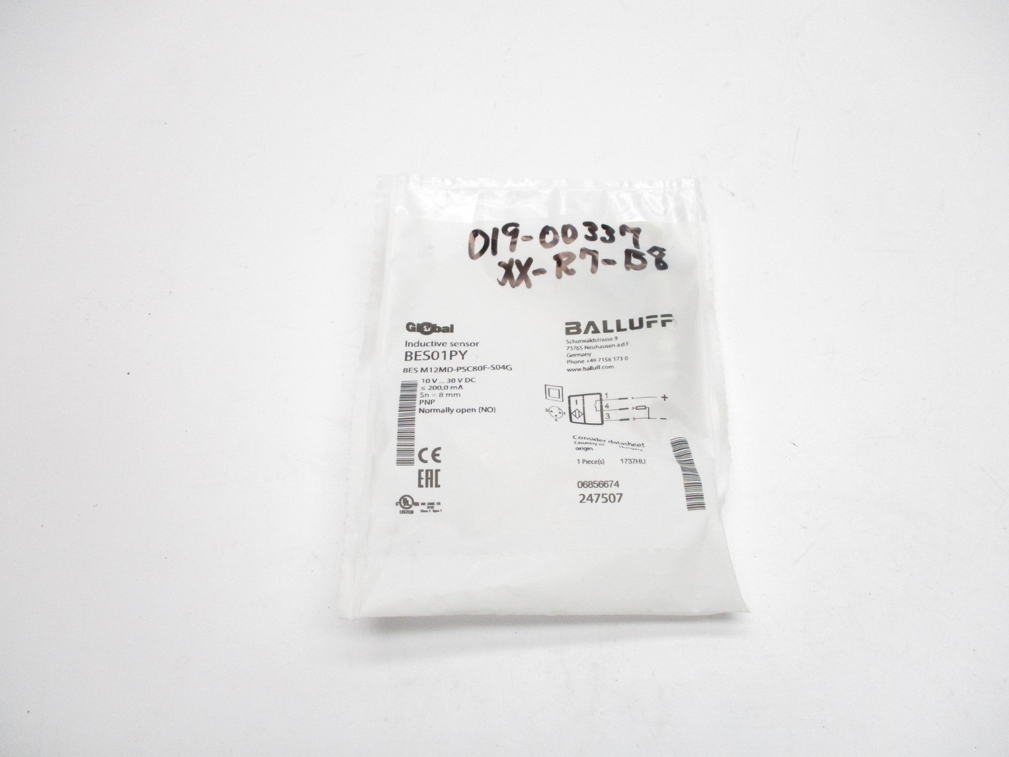 BALLUFF BESM12MD-PSC80F-S04G NSMP