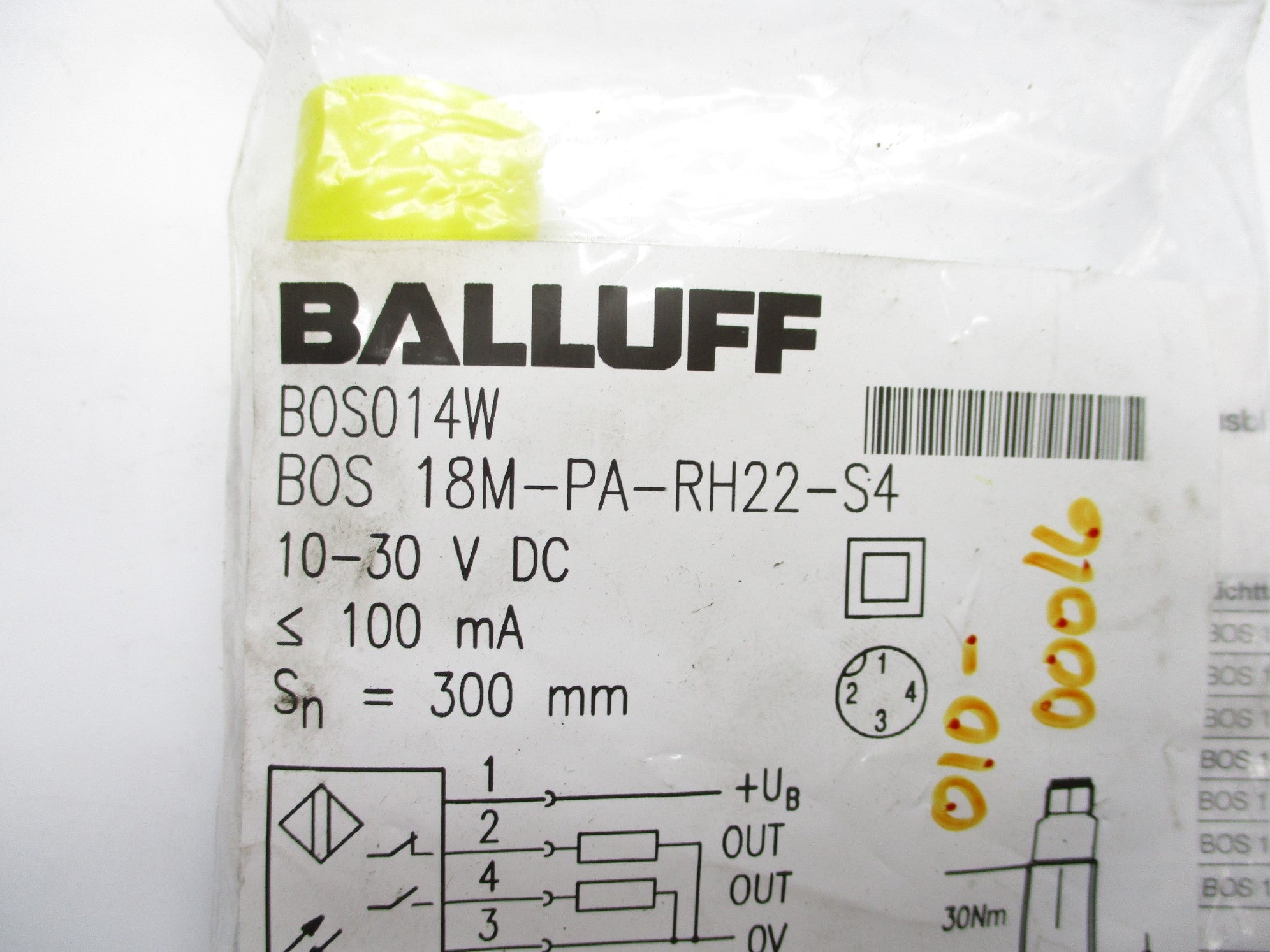 BALLUFF BOS18M-PA-RH22-S4 NSMP