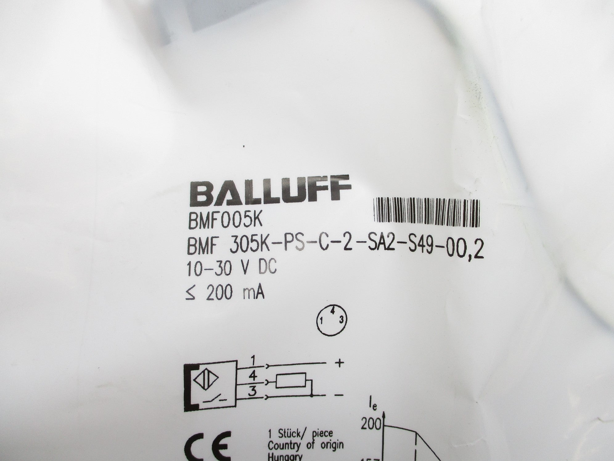 BALLUFF BMF305K-PS-C-2-SA2-S49-00,2 NSMP