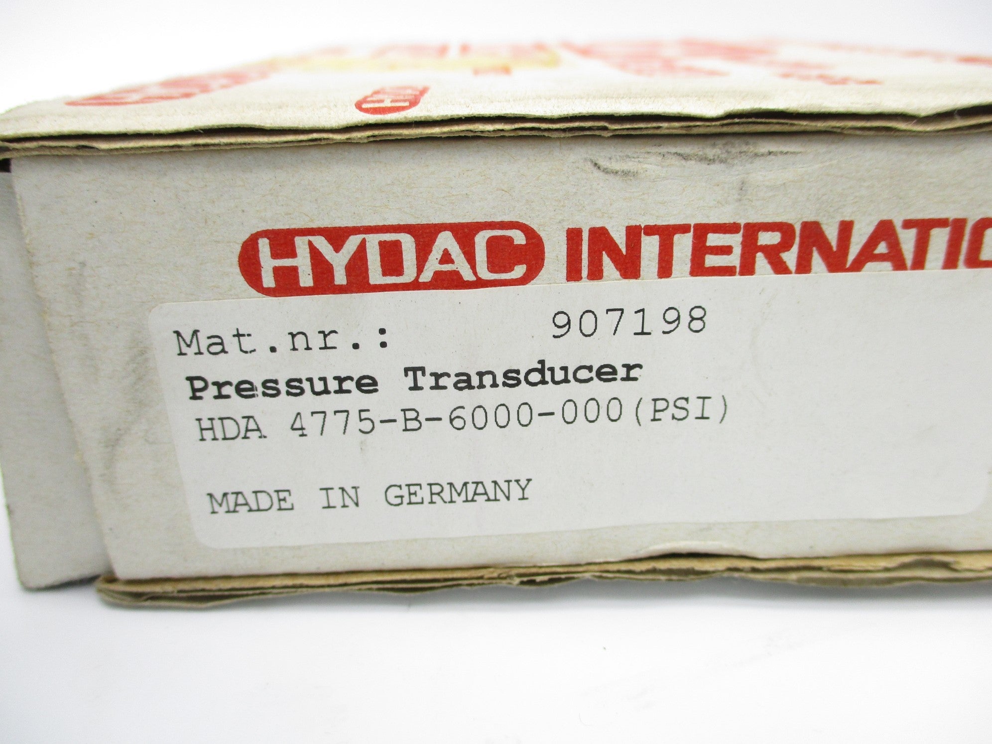 HYDAC 4775-B-6000-000 907198 6000PSI NSMP