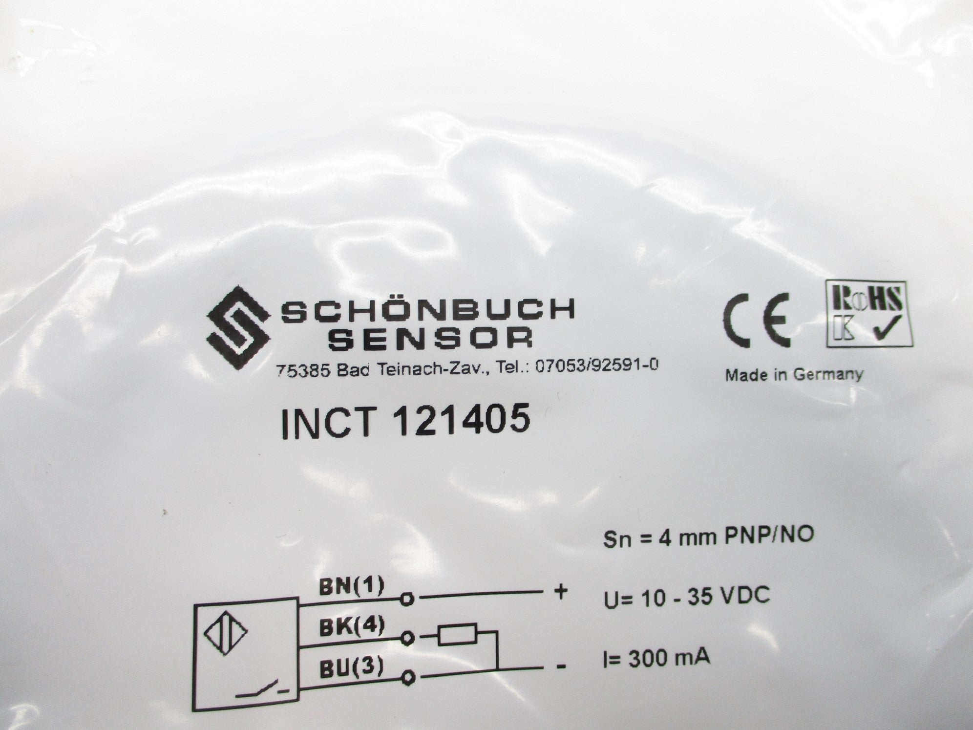 SCHONBUCH SENSOR INCT121405 NSMP