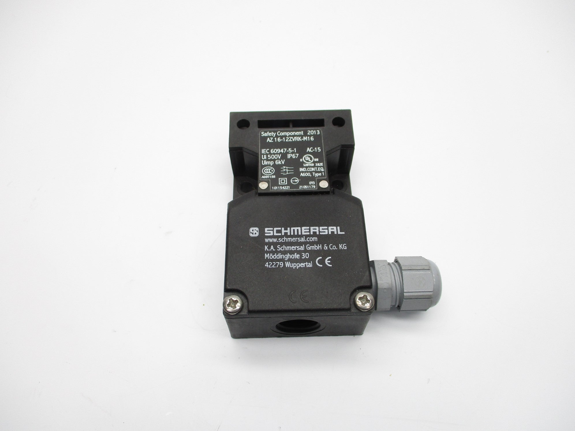 SCHMERSAL AZ16-12ZVRK-M16 500V (NO KEY) NSNP