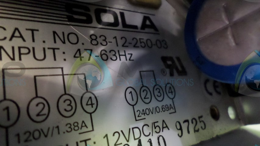 SOLA 83-12-250-03 POWER SUPPLY *USED*