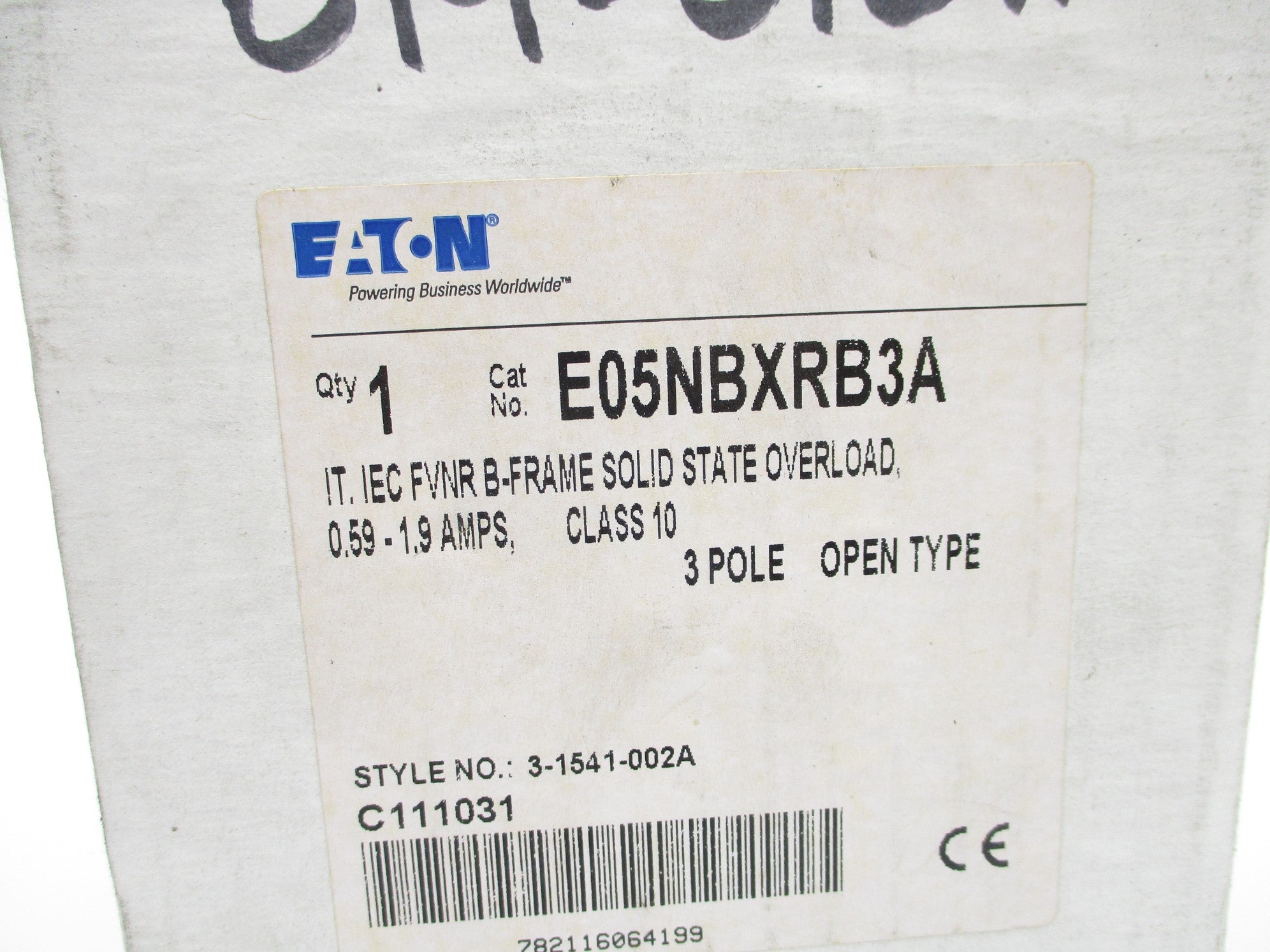 EATON E05NBXRB3A 0.59-1.9A 24VDC NSMP