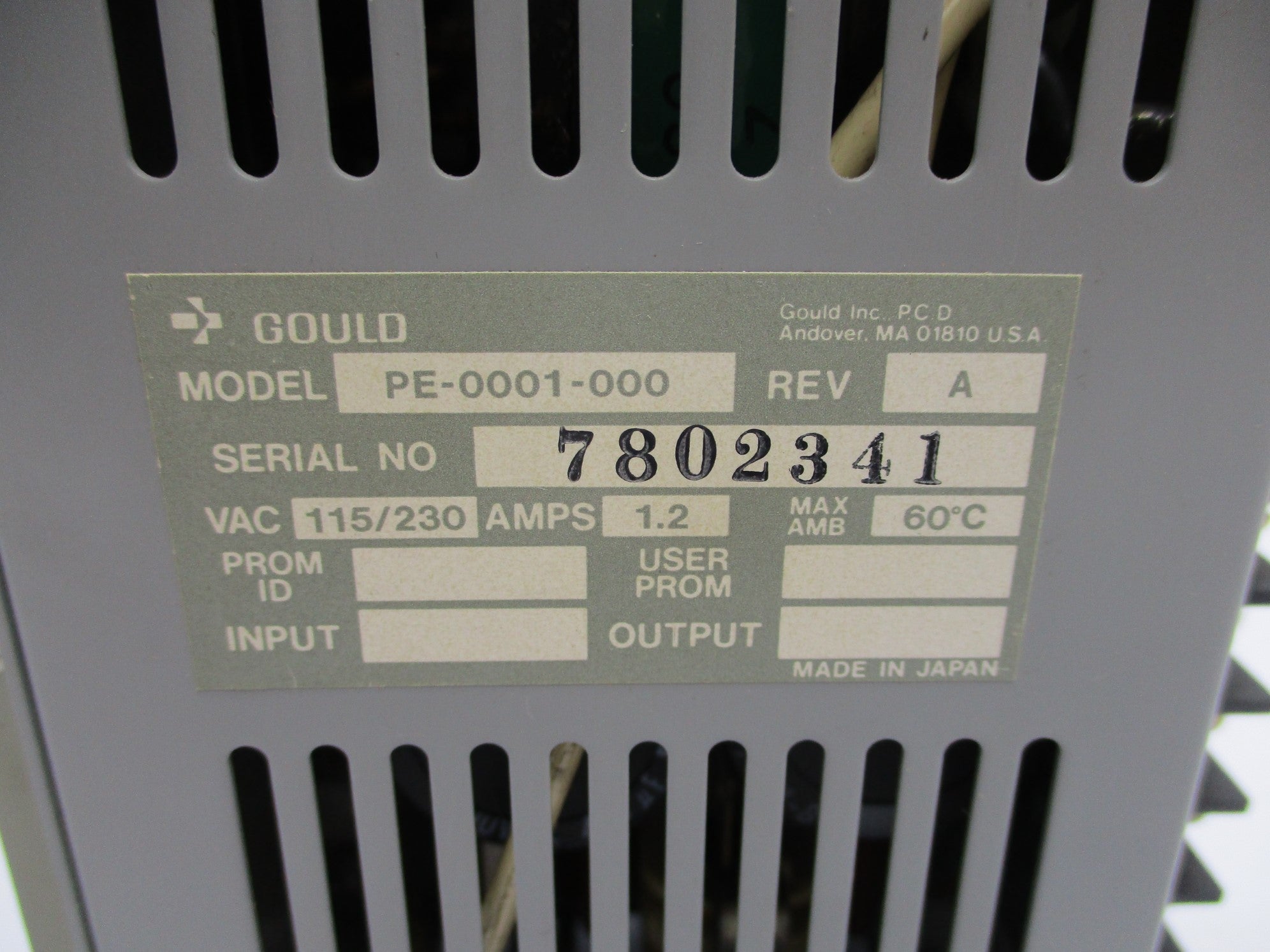 GOULD PE-0001-000 NSNP