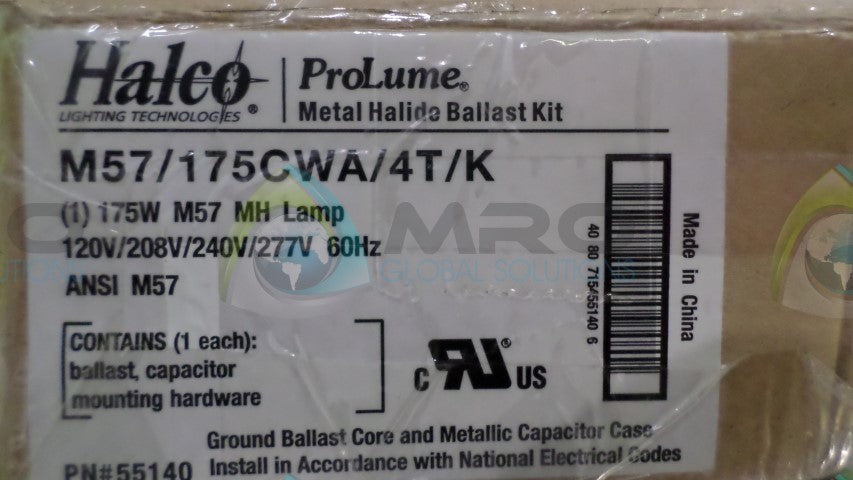 HALCO M57/175CWA/4T/K BALLAST KIT *NEW IN BOX*