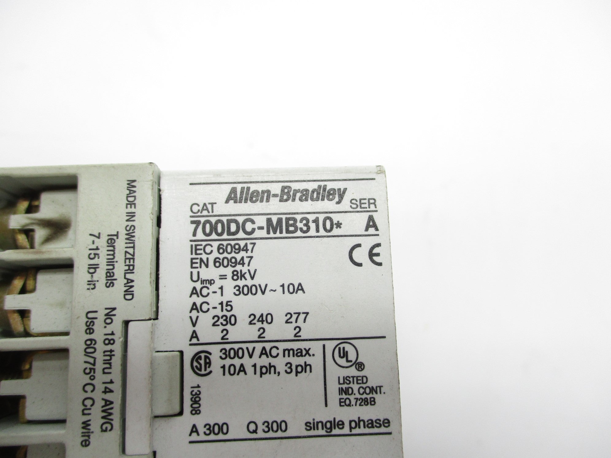INDUSTRIAL SPARE PART 700-MB310J SER. A 24VDC NSNP