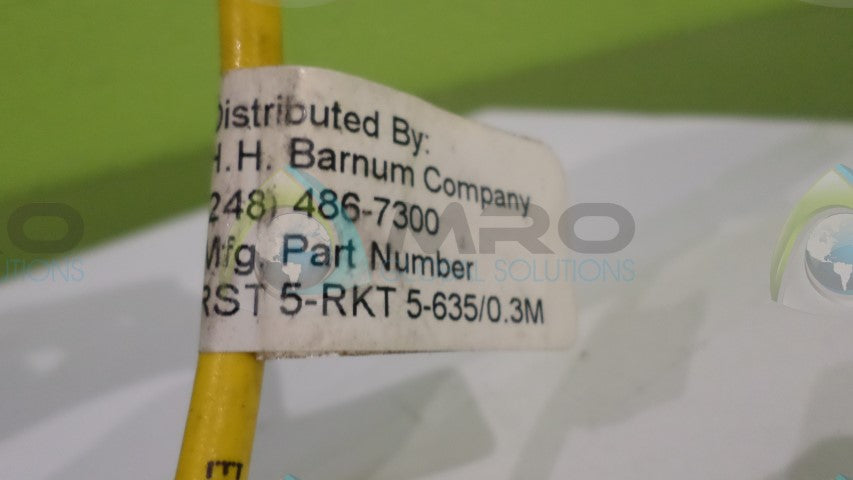 BARNUM COMP. RST5-RKT5-635/0.3M CONNECTOR *USED*