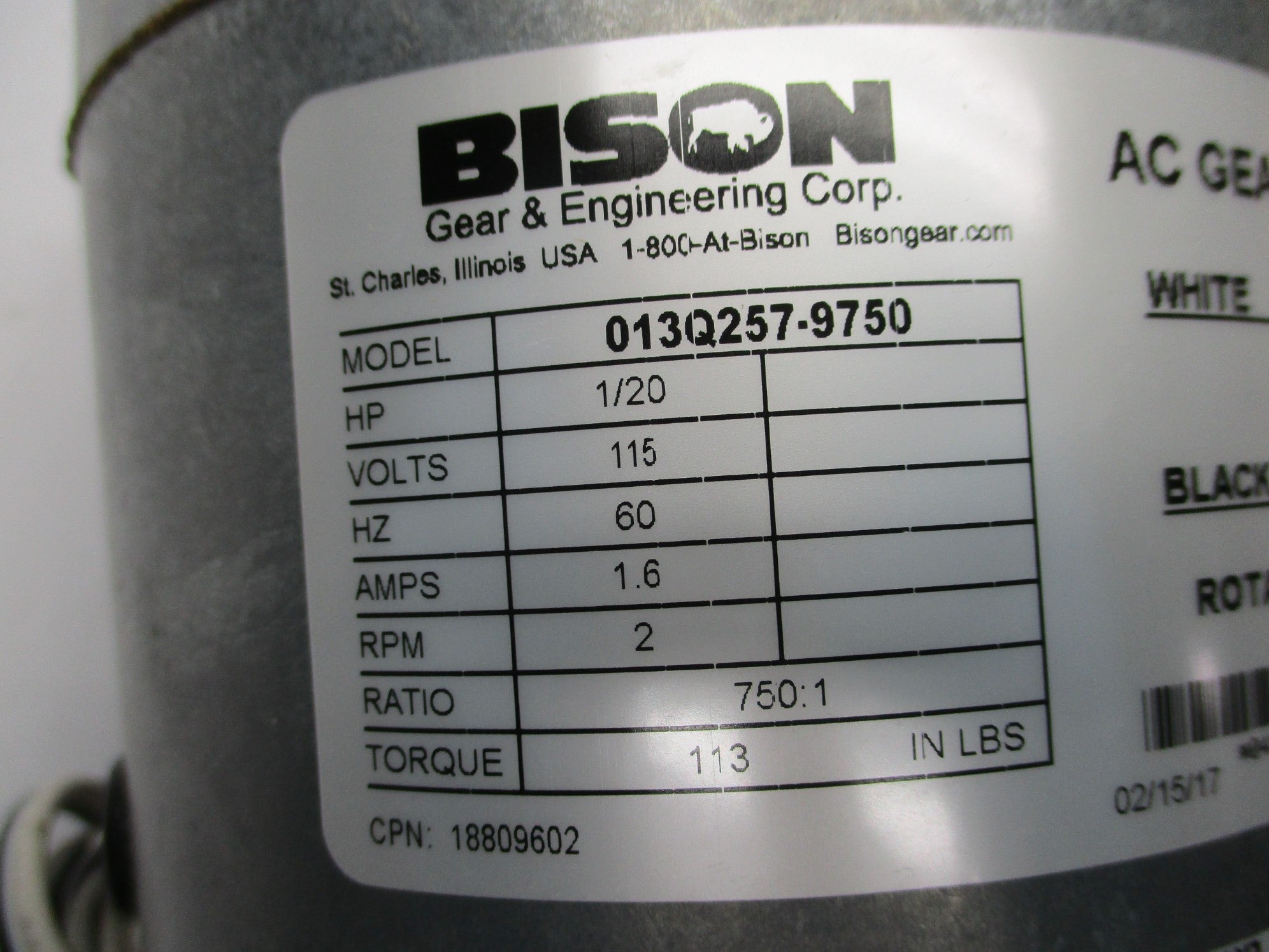 BISON 013Q257-9750 NSNP