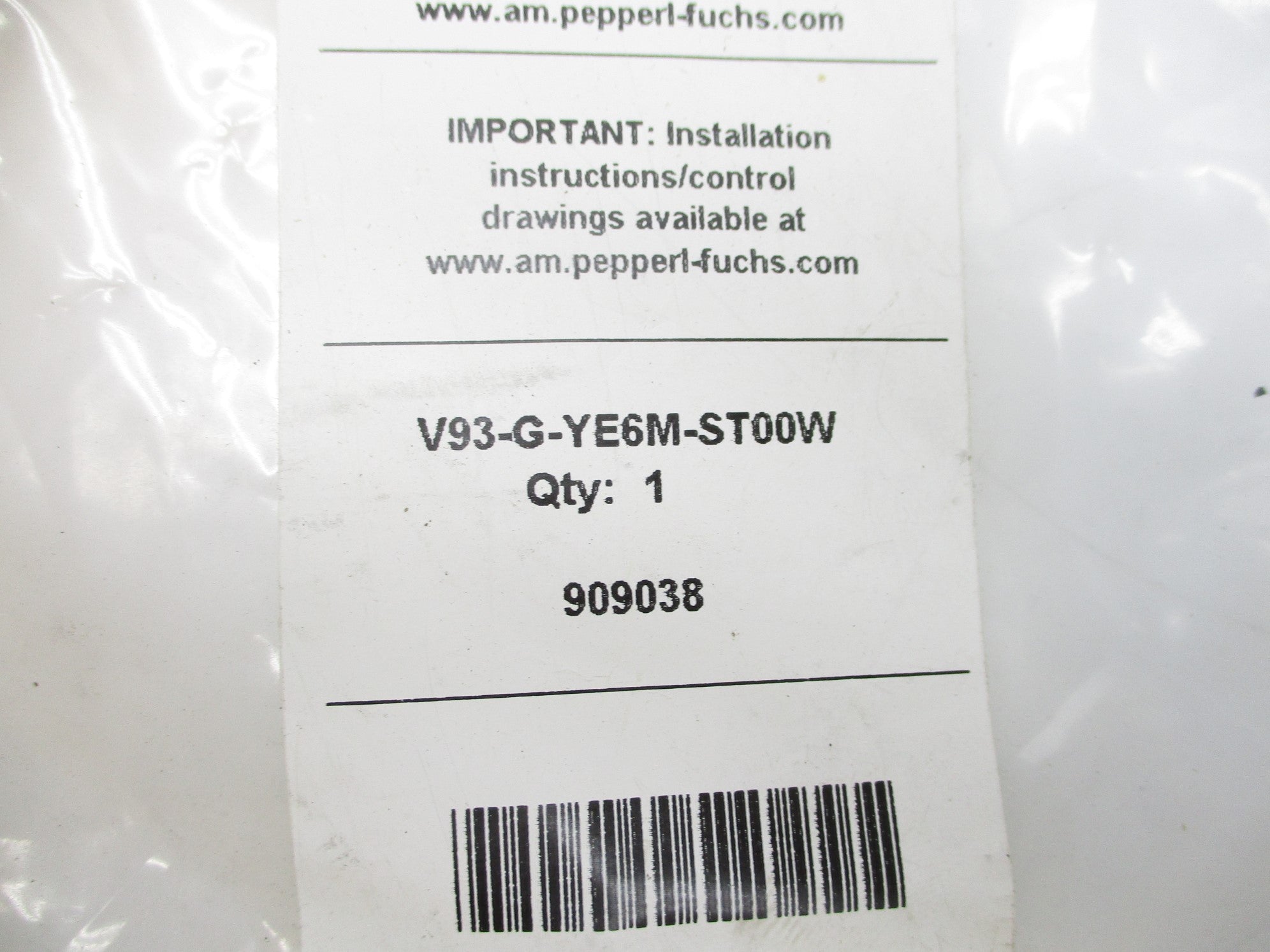 PEPPERL+FUCHS V93-G-YE6M-STOOW NSMP
