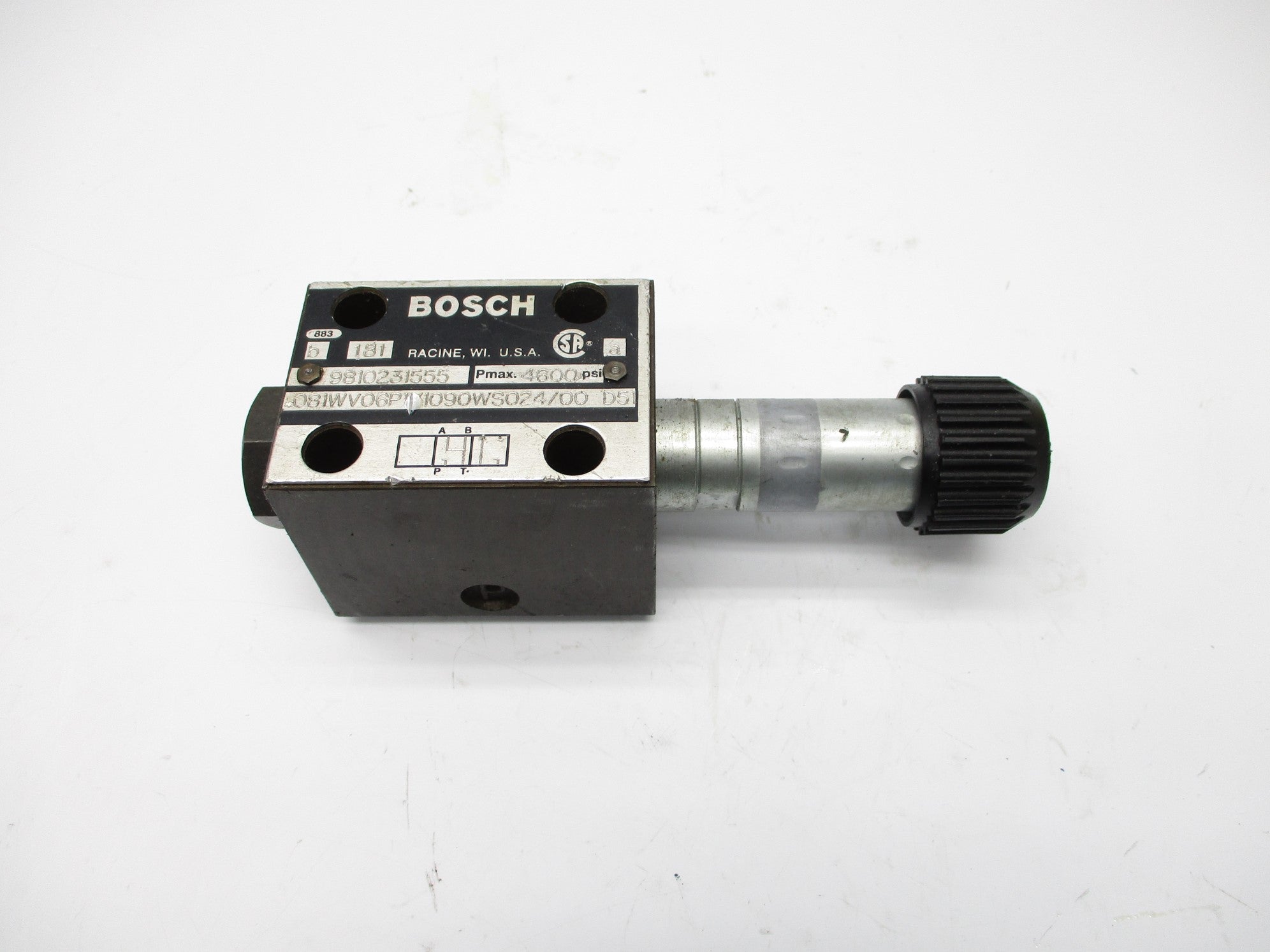 BOSCH 081WV06P1V1090WS024/00D51 9810231555 4600PSI UNMP