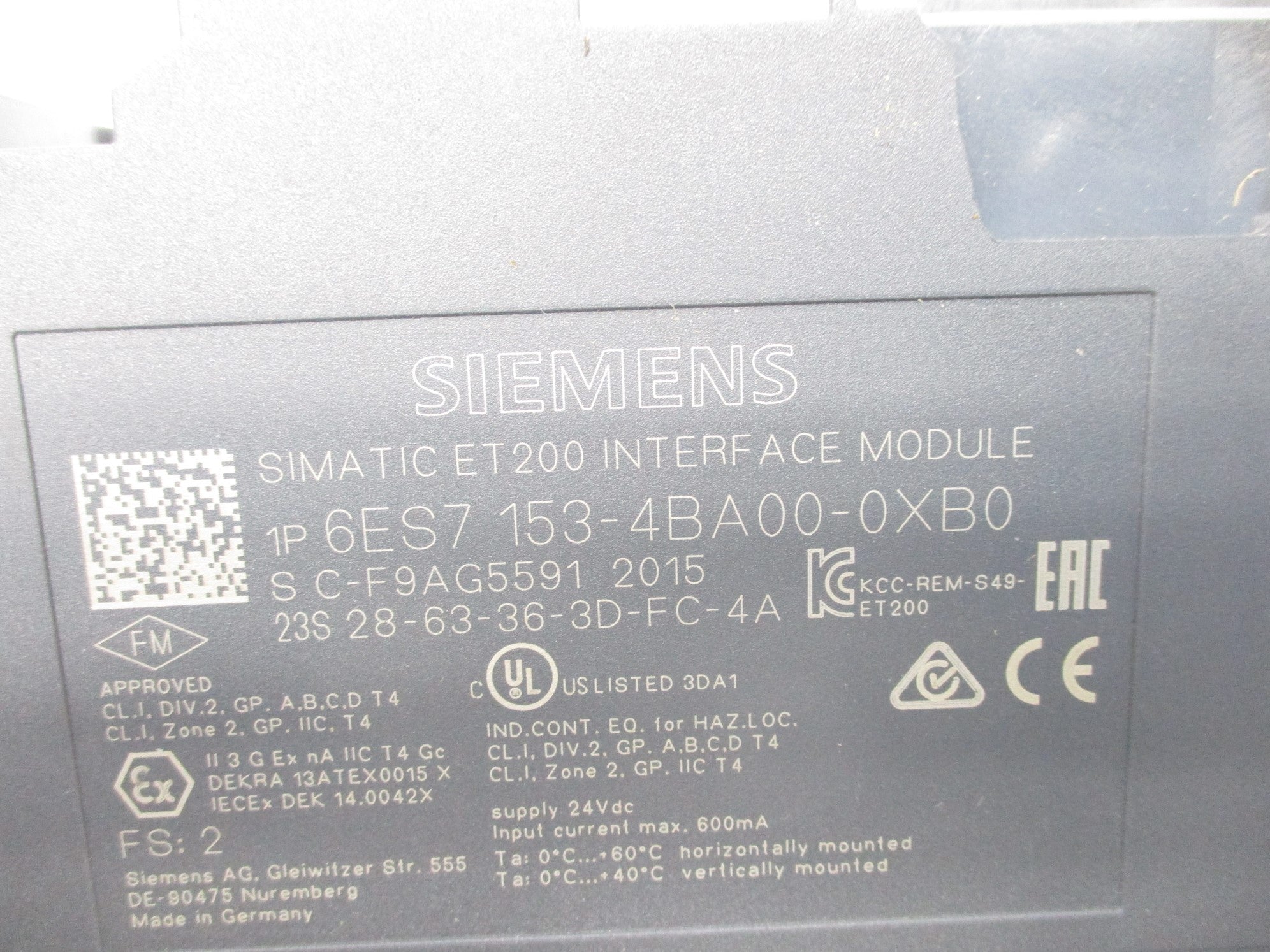 SIEMENS 6ES7153-4BA00-0XB0 NSNP