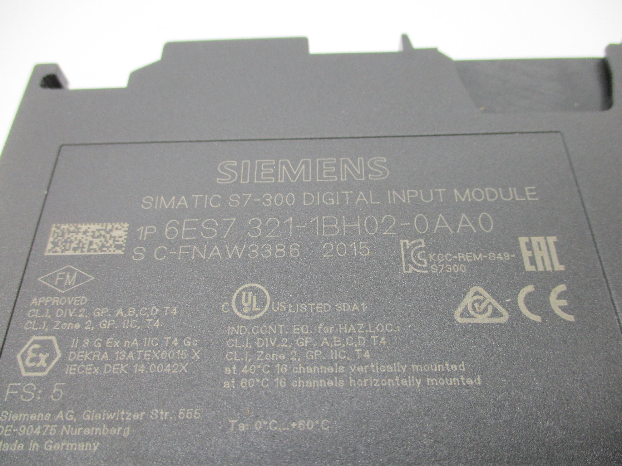 SIEMENS 6ES7321-1BH02-0AA0 NSNP