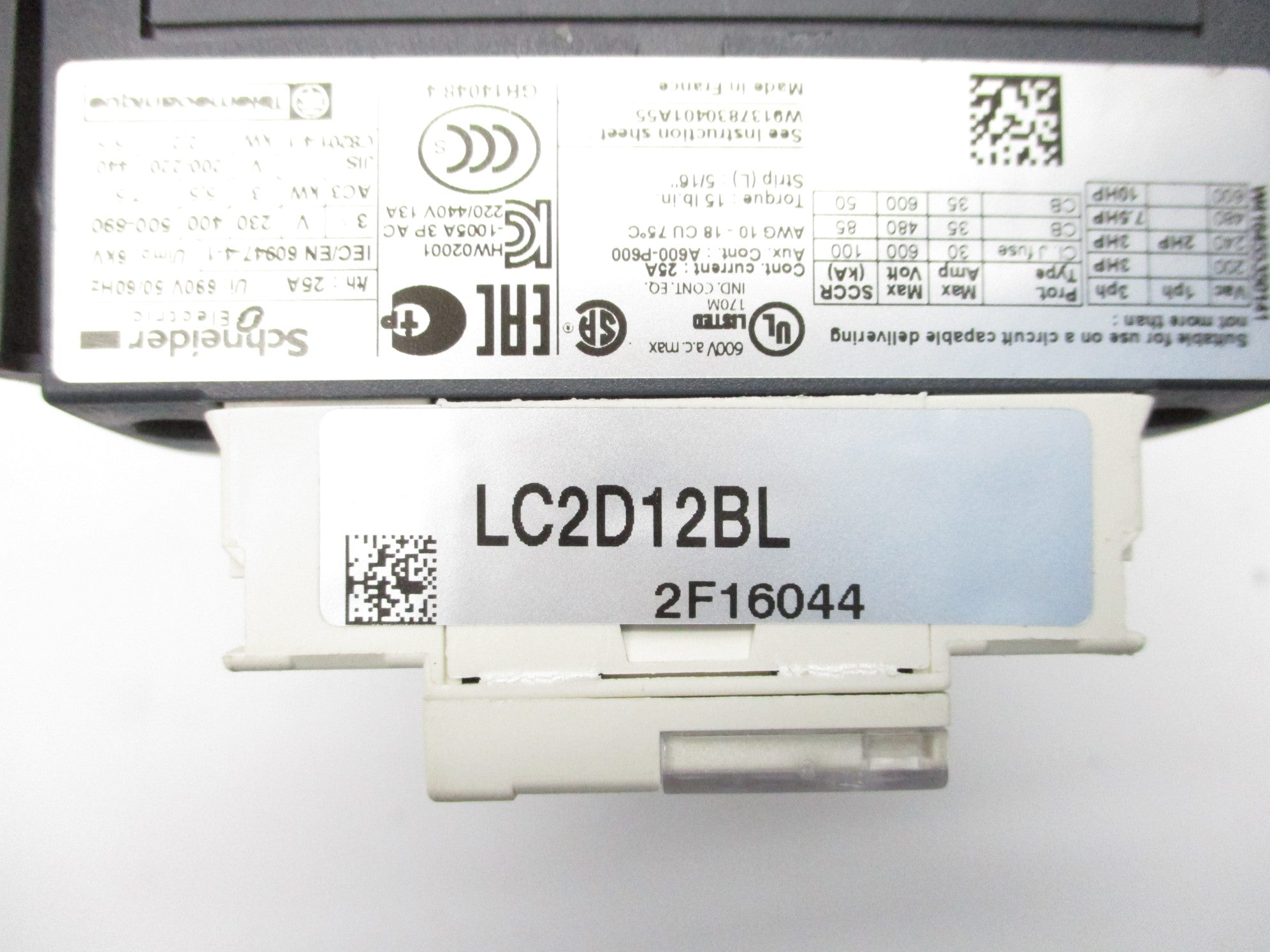 SCHNEIDER ELECTRIC LC2D12BL 24VDC NSNP
