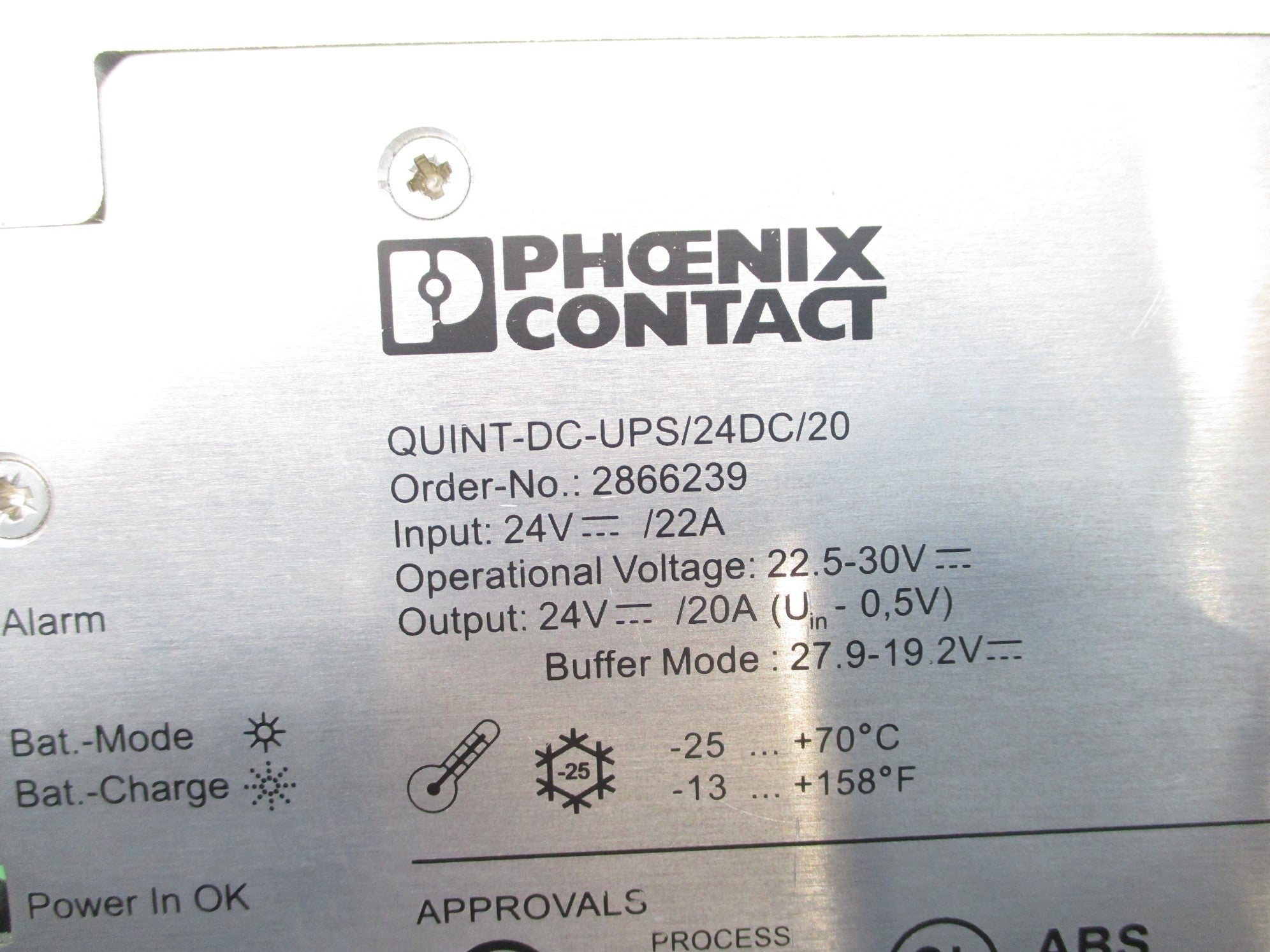 PHOENIX CONTACT QUINT-DC-UPS/24DC/20 NSNP