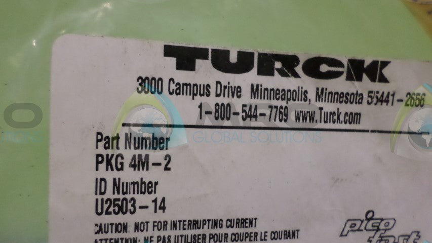 TURCK PKG4M-2 CONNECTOR *NEW IN FACTORY BAG*