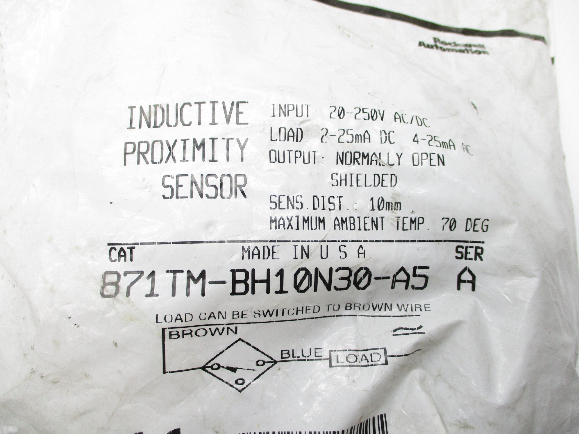 INDUSTRIAL SPARE PART 871TM-BH10N30-A5 SER. A NSMP