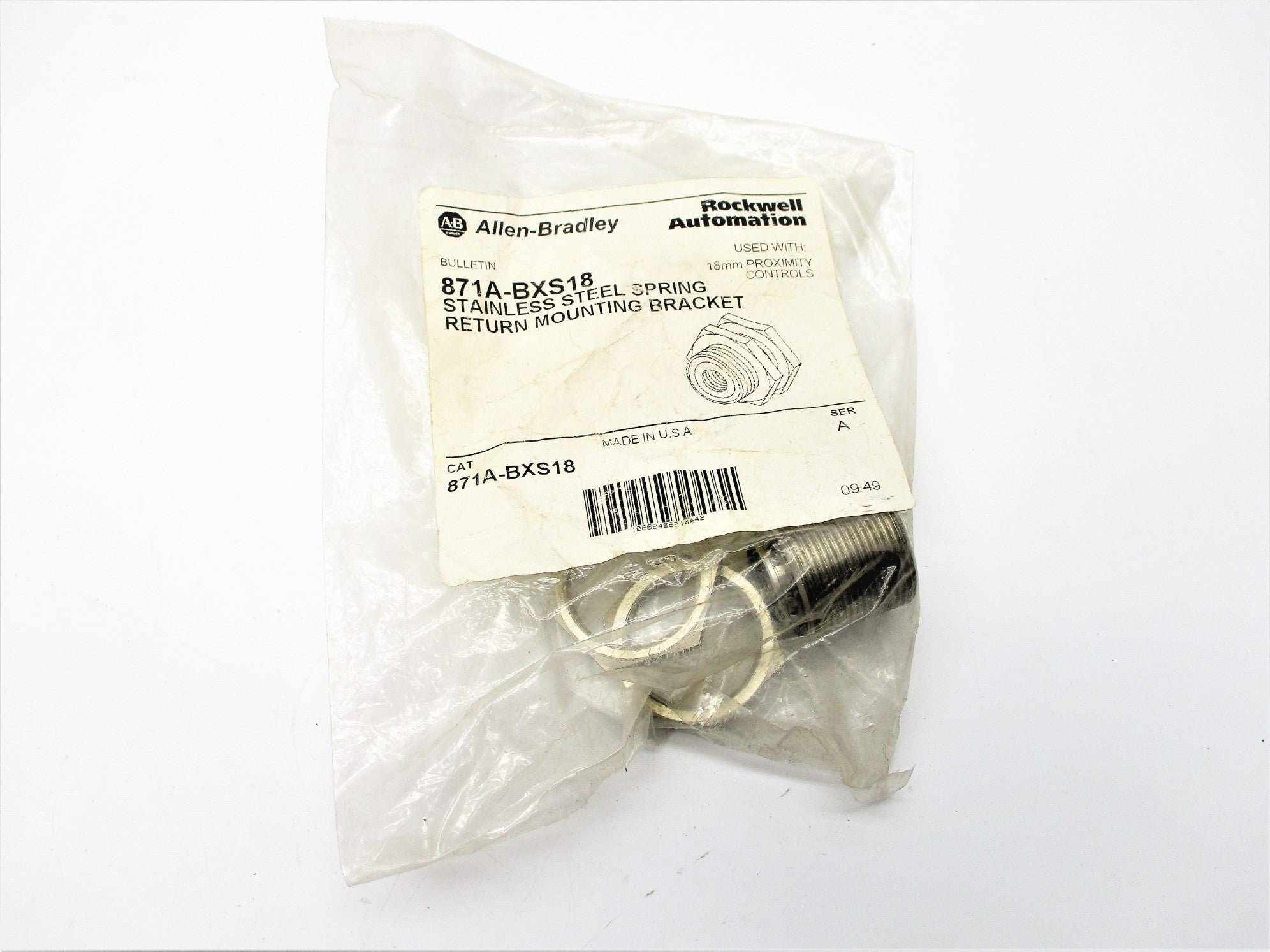 INDUSTRIAL SPARE PART 871A-BXS18 SER. A NSMP