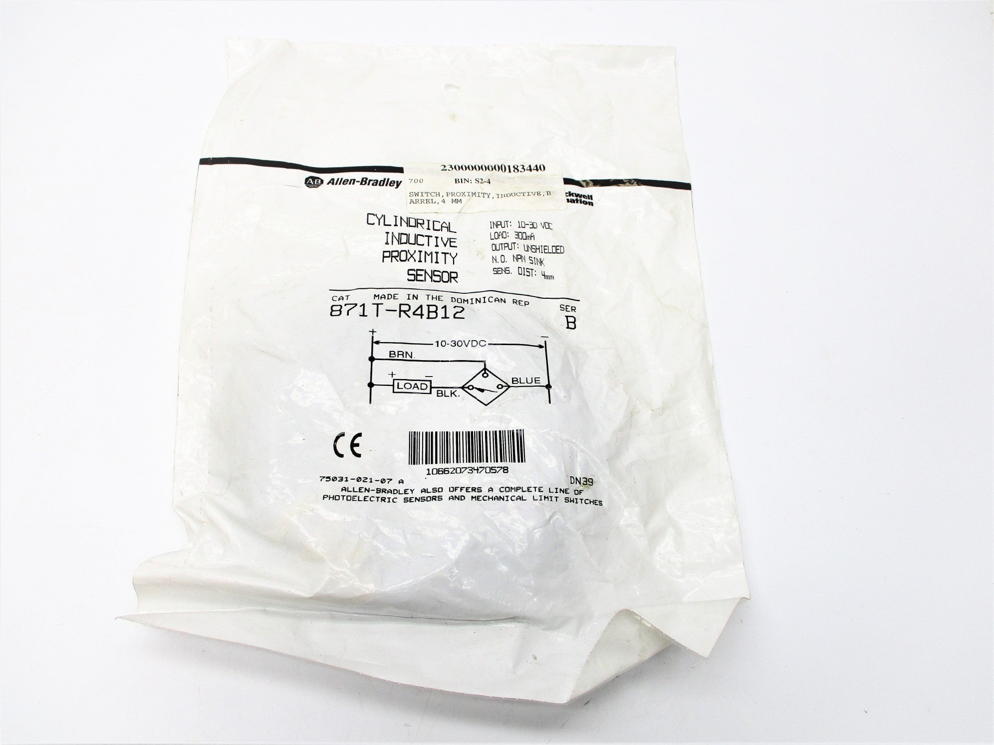ALLEN BRADLEY 871T-R4B12 SER. B NSMP