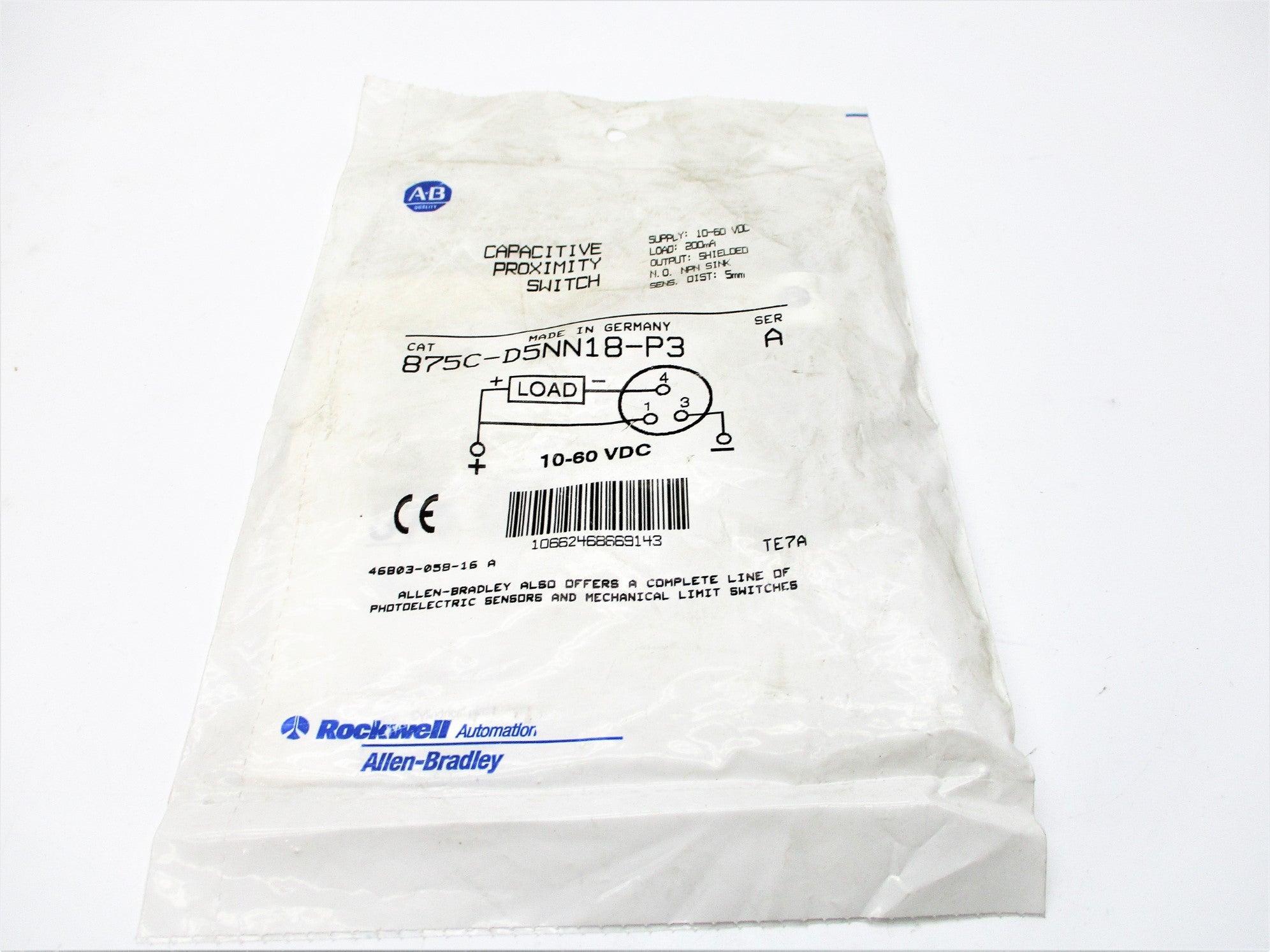 INDUSTRIAL SPARE PART 875C-D5NN18-P3 SER. A NSMP